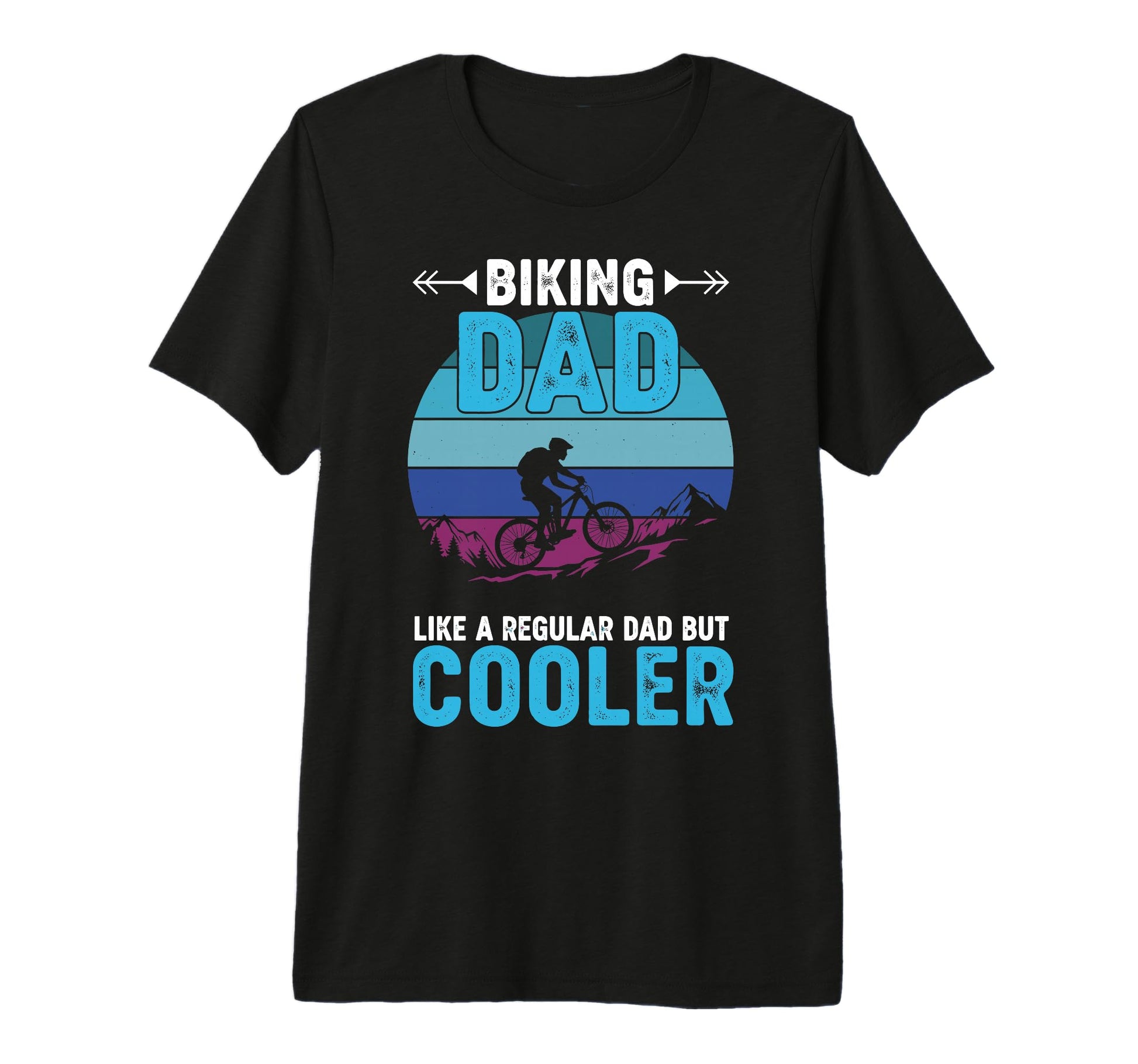 Mens Biking Dad Like Regular Dad But T-Shirt - Casual Everyday Wear Unisex - T-Shirt, Sweatshirt, Hoodie