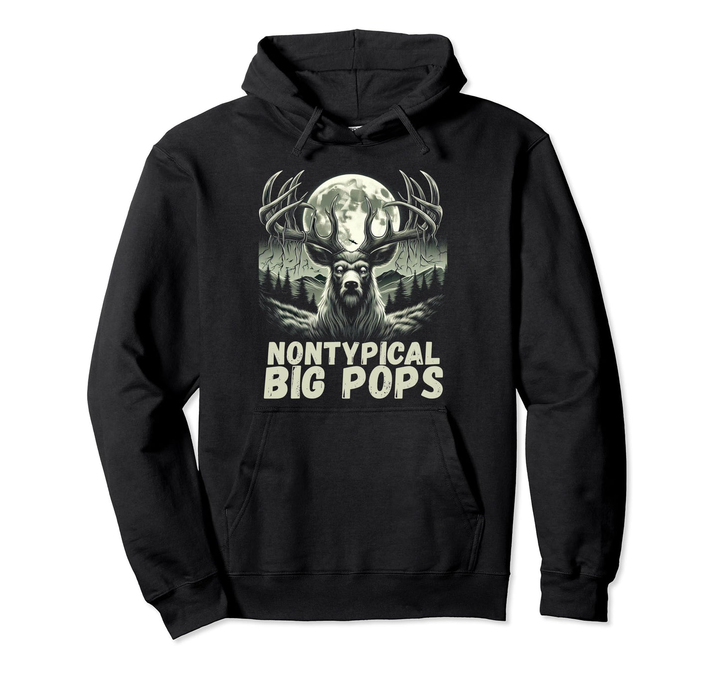 Fathers Day Mens Mule Deer Hunting Hoodie - Minimalist Print Unisex - T-Shirt, Sweatshirt, Hoodie