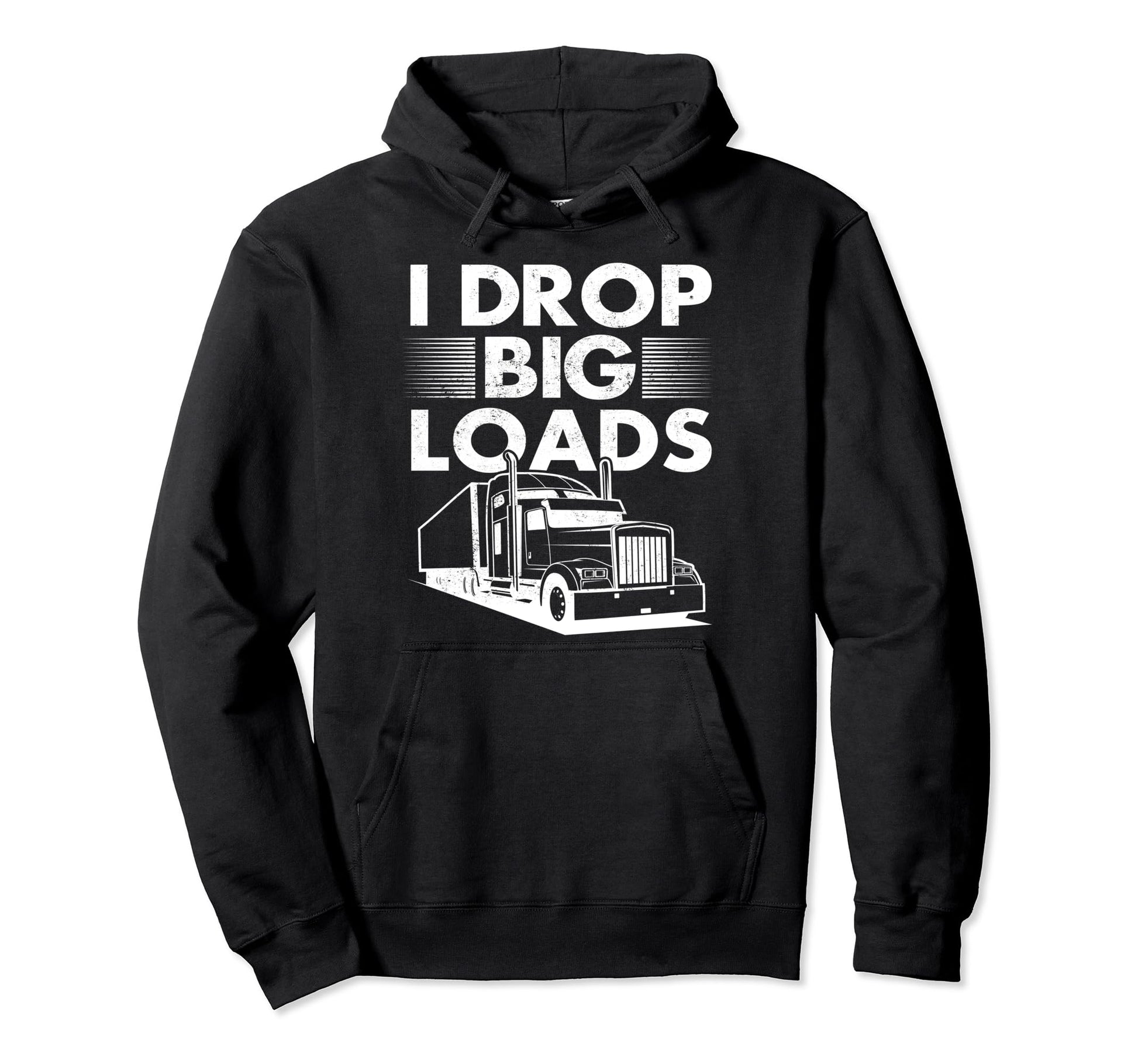 Funny Trucker Dad Trucking Semi Truck Driver Hoodie - Graphic Print Unisex - T-Shirt, Sweatshirt, Hoodie