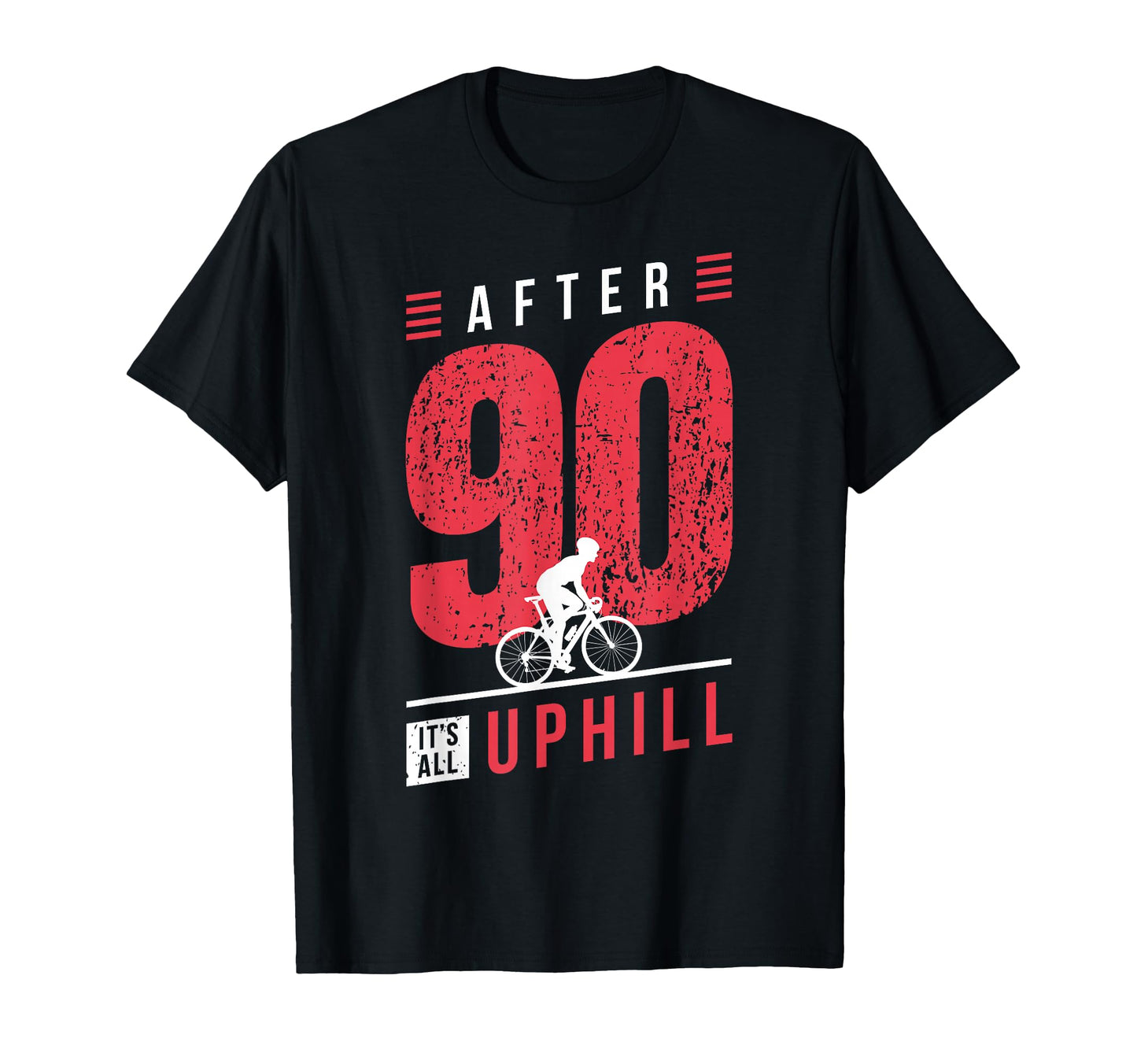 Cyclist 90Th Birthday Cycling Dad Bicycle T-Shirt - Unique Graphic Unisex - T-Shirt, Sweatshirt, Hoodie