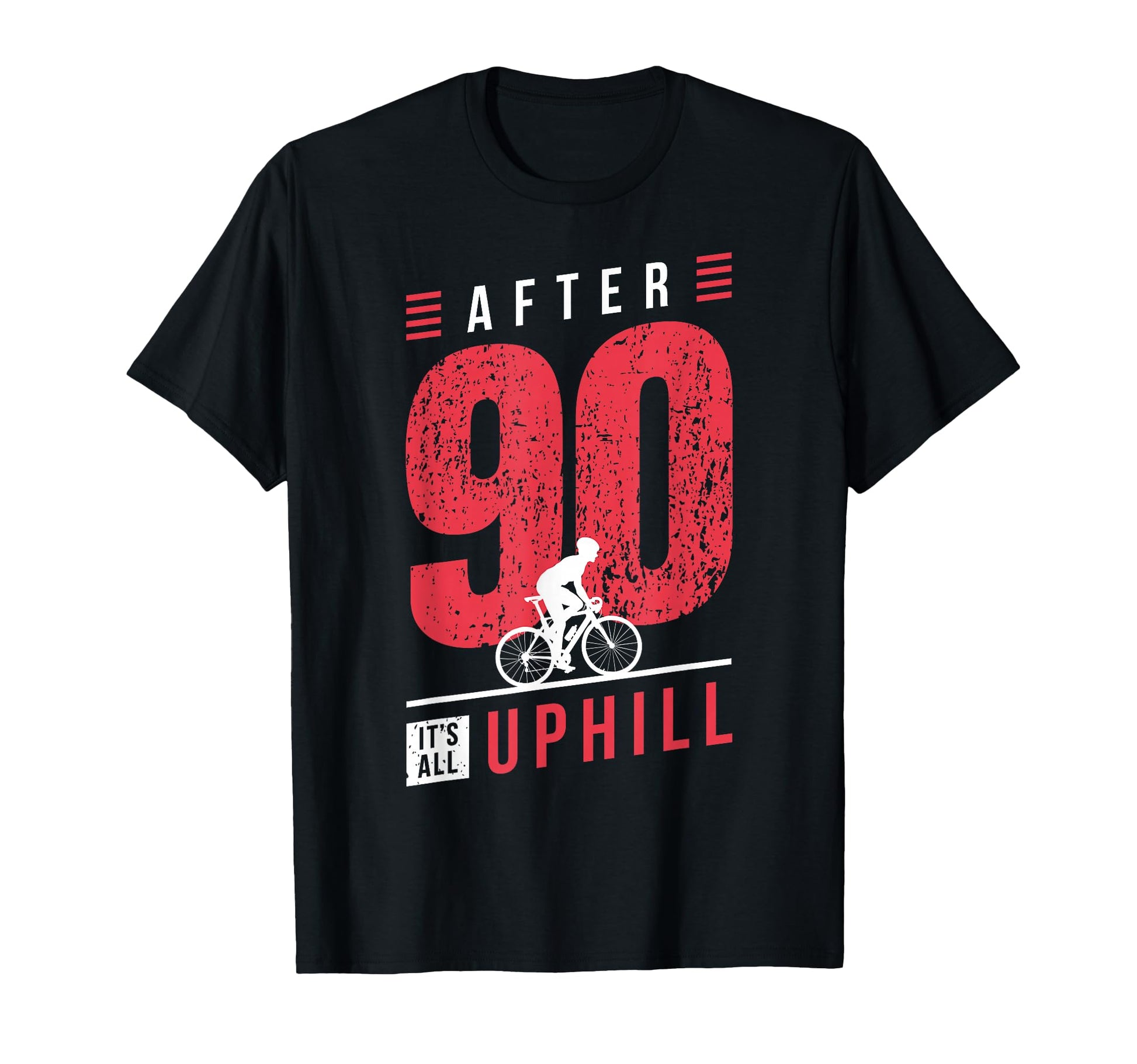Cyclist 90Th Birthday Cycling Dad Bicycle T-Shirt - Unique Graphic Unisex - T-Shirt, Sweatshirt, Hoodie