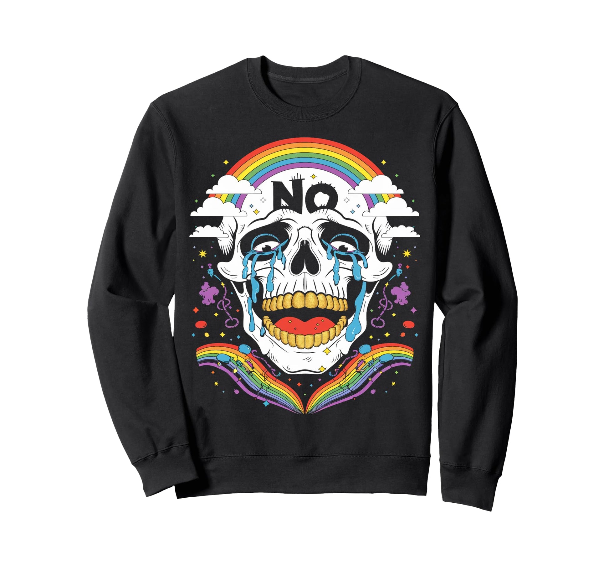 Gothic Mens Womens Tops Skeleton Sweatshirt - Unique Graphic for Adults - T-Shirt, Sweatshirt, Hoodie