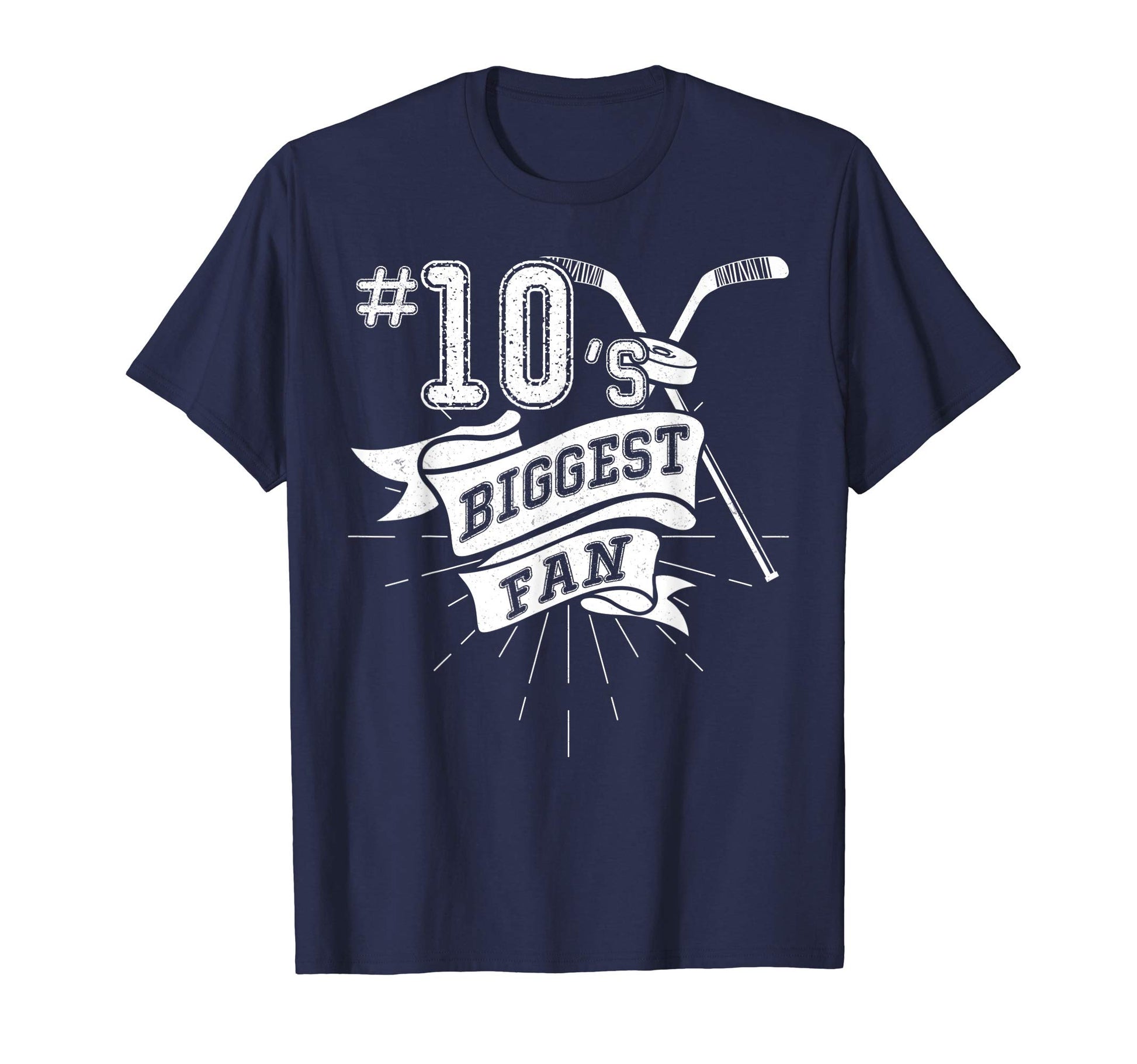 Biggest Fan Ice Hockey Player Number T-Shirt - Custom Art Print for Adults - T-Shirt, Sweatshirt, Hoodie