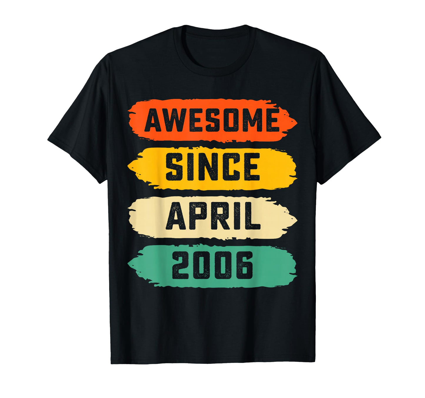 20Th Birthday Gift Awesome Since April T-Shirt - Unique Graphic Men Women - T-Shirt, Sweatshirt, Hoodie
