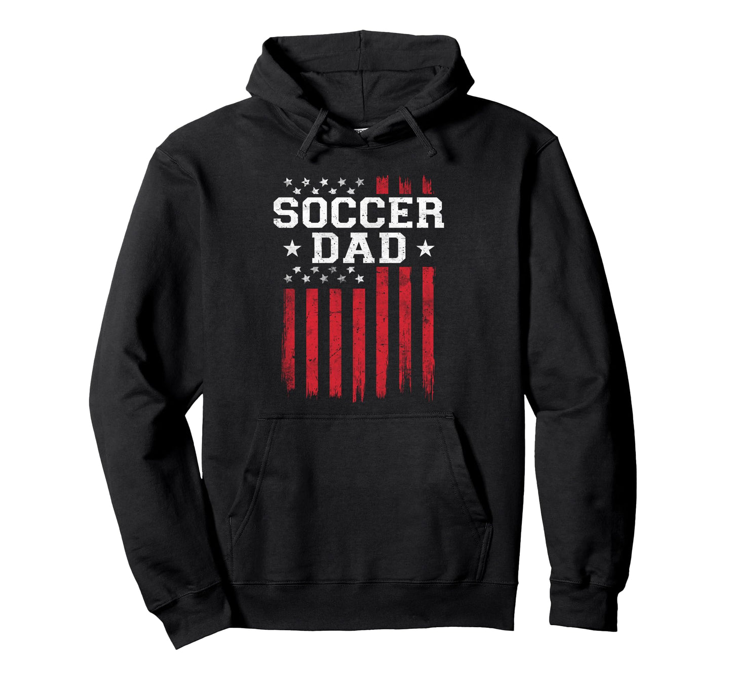 Soccer Dad Proud American Flag Usa Hoodie - Minimalist Print for Adults - T-Shirt, Sweatshirt, Hoodie