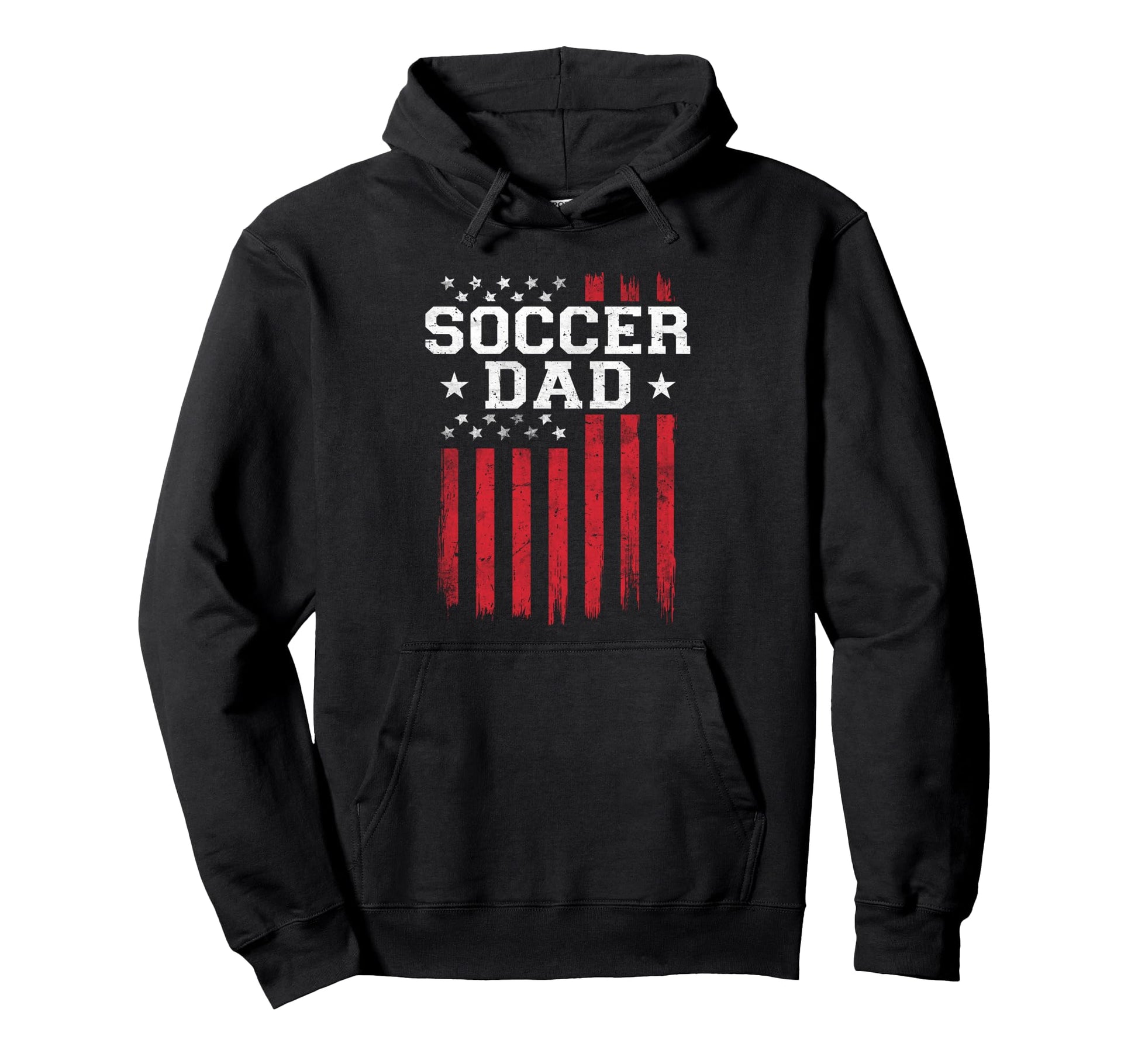 Soccer Dad Proud American Flag Usa Hoodie - Minimalist Print for Adults - T-Shirt, Sweatshirt, Hoodie