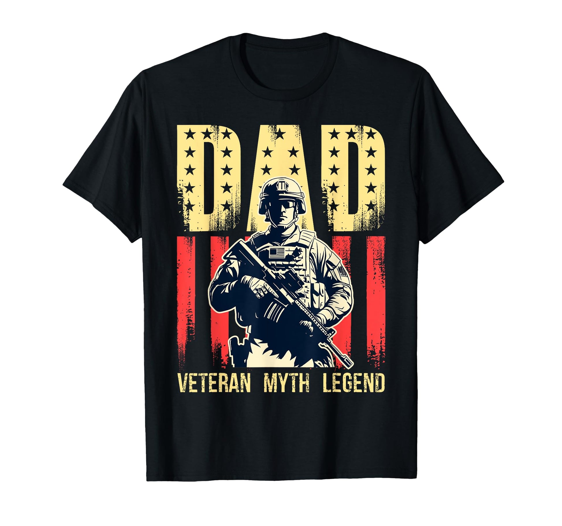 Dad Veteran Myth Legend Fathers Day Dad T-Shirt - Unique Graphic Men Women - T-Shirt, Sweatshirt, Hoodie