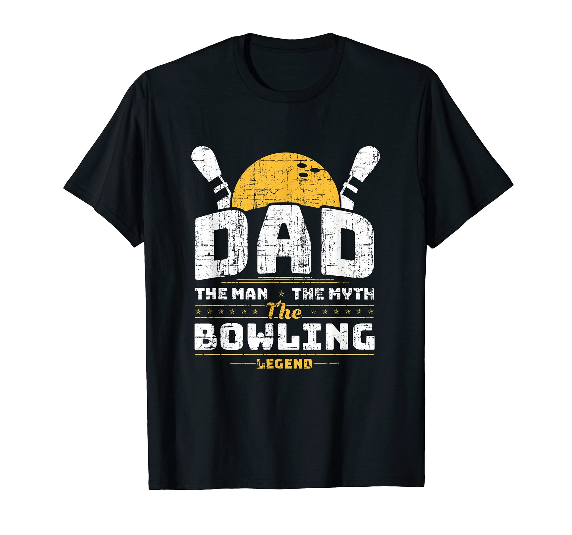 Dad Myth Bowling Legend Fathers Day T-Shirt - Graphic Print Unisex - T-Shirt, Sweatshirt, Hoodie