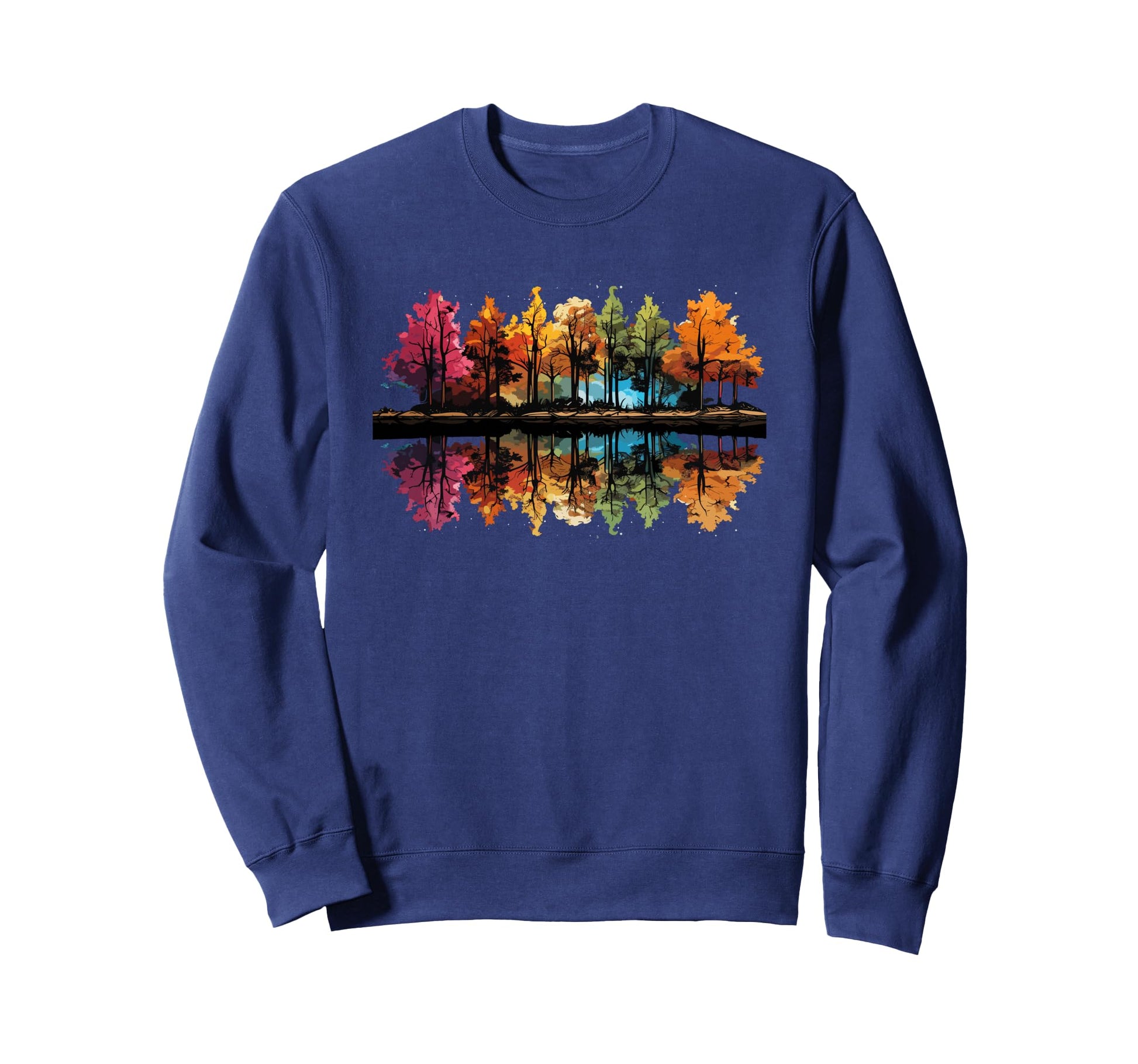 Nature Reflection Forest Trees Sweatshirt - Streetwear Style Men Women - T-Shirt, Sweatshirt, Hoodie