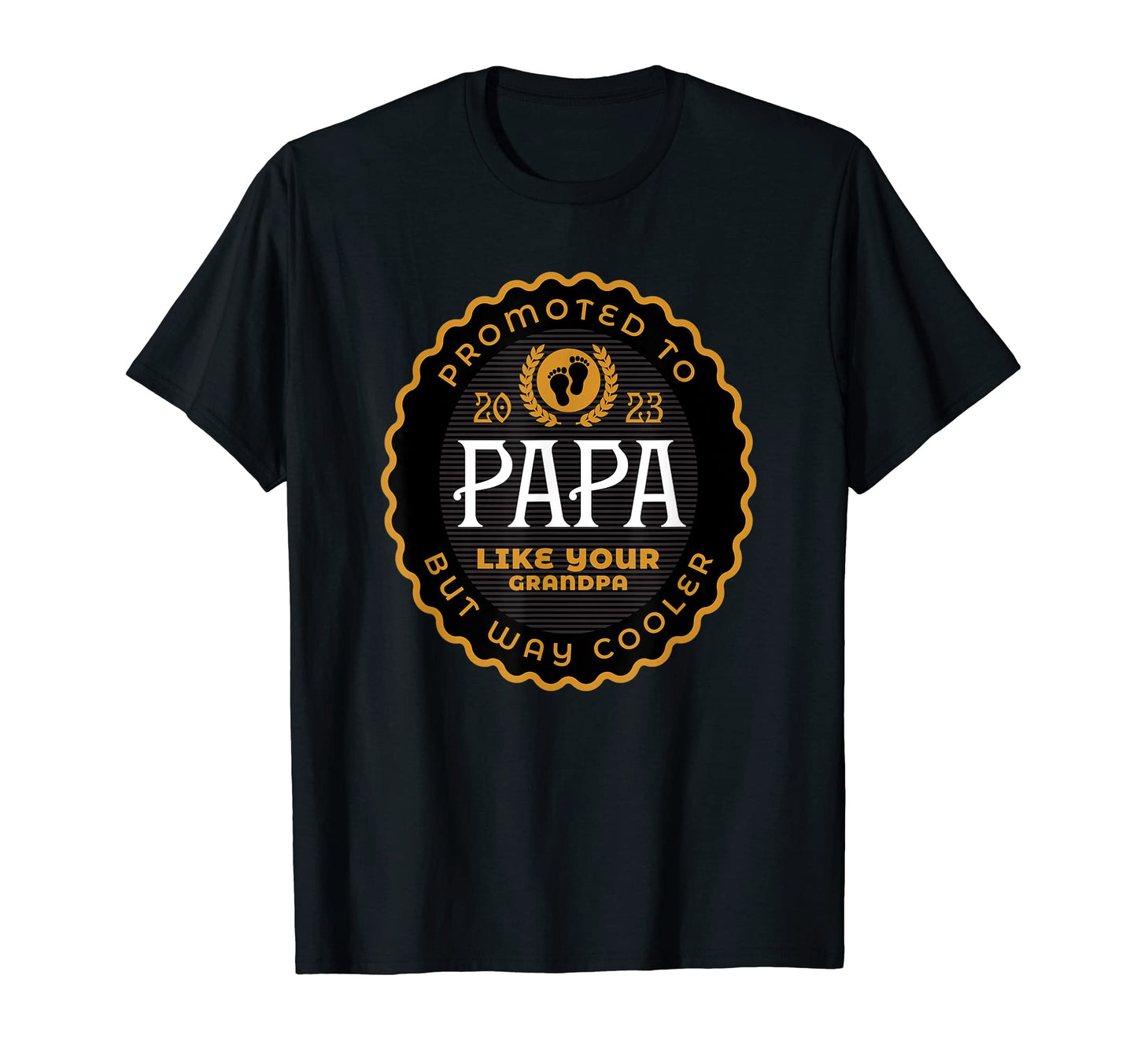Mens New Papa Grandpa Promoted To Papa T-Shirt - Trendy Graphic Men Women - T-Shirt, Sweatshirt, Hoodie