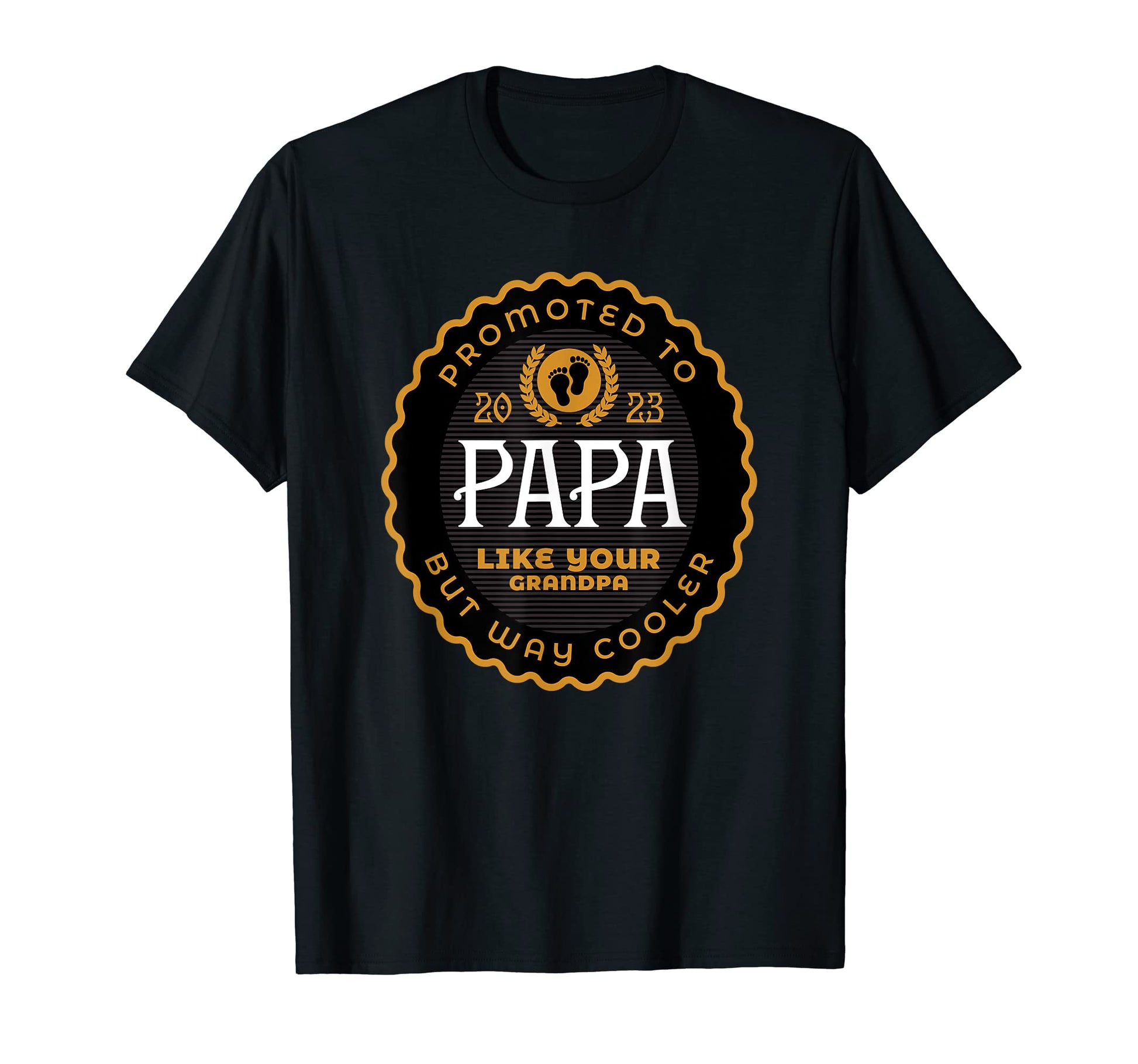 Mens New Papa Grandpa Promoted To Papa T-Shirt - Trendy Graphic Men Women - T-Shirt, Sweatshirt, Hoodie