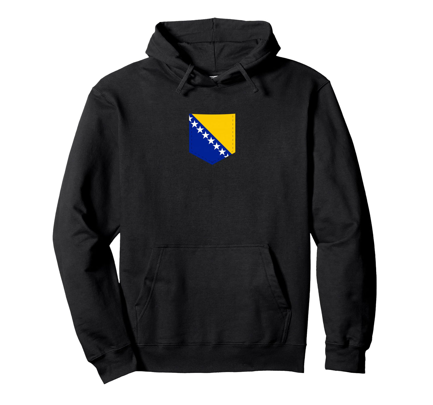 Bosnia Herzegovina Flag Printed Bosnian Hoodie - Unique Graphic Unisex - T-Shirt, Sweatshirt, Hoodie