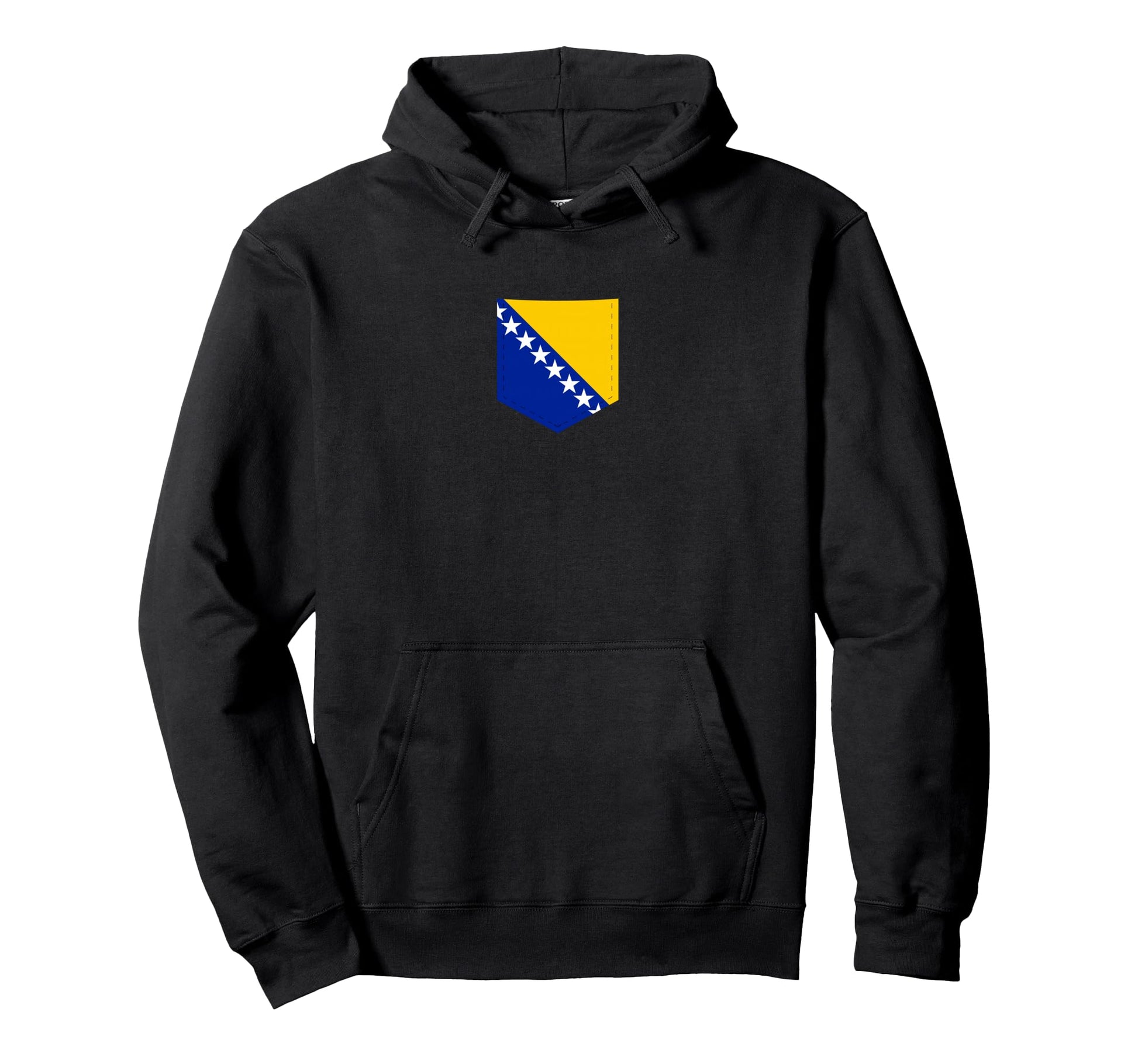 Bosnia Herzegovina Flag Printed Bosnian Hoodie - Unique Graphic Unisex - T-Shirt, Sweatshirt, Hoodie