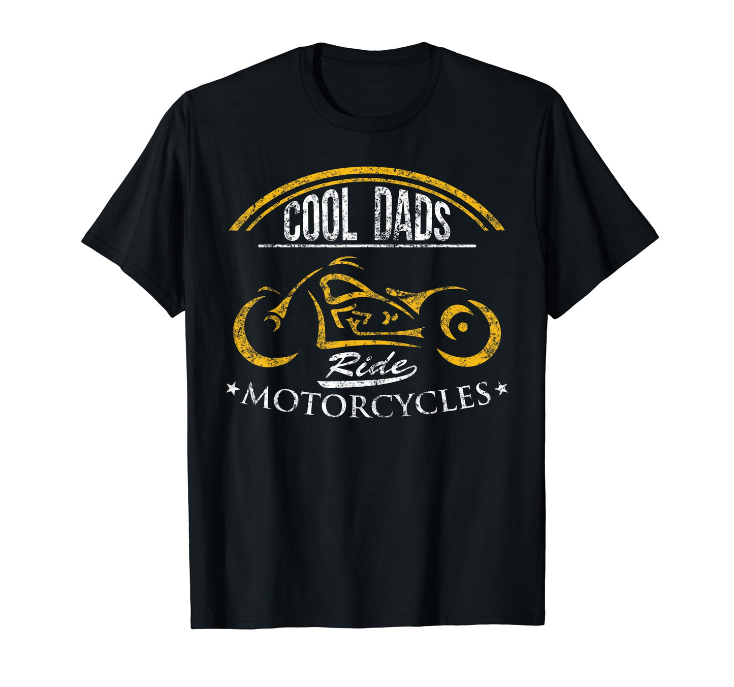 Dads Ride Motorcycles Fathers Day Biker T-Shirt - Graphic Print Men Women - T-Shirt, Sweatshirt, Hoodie