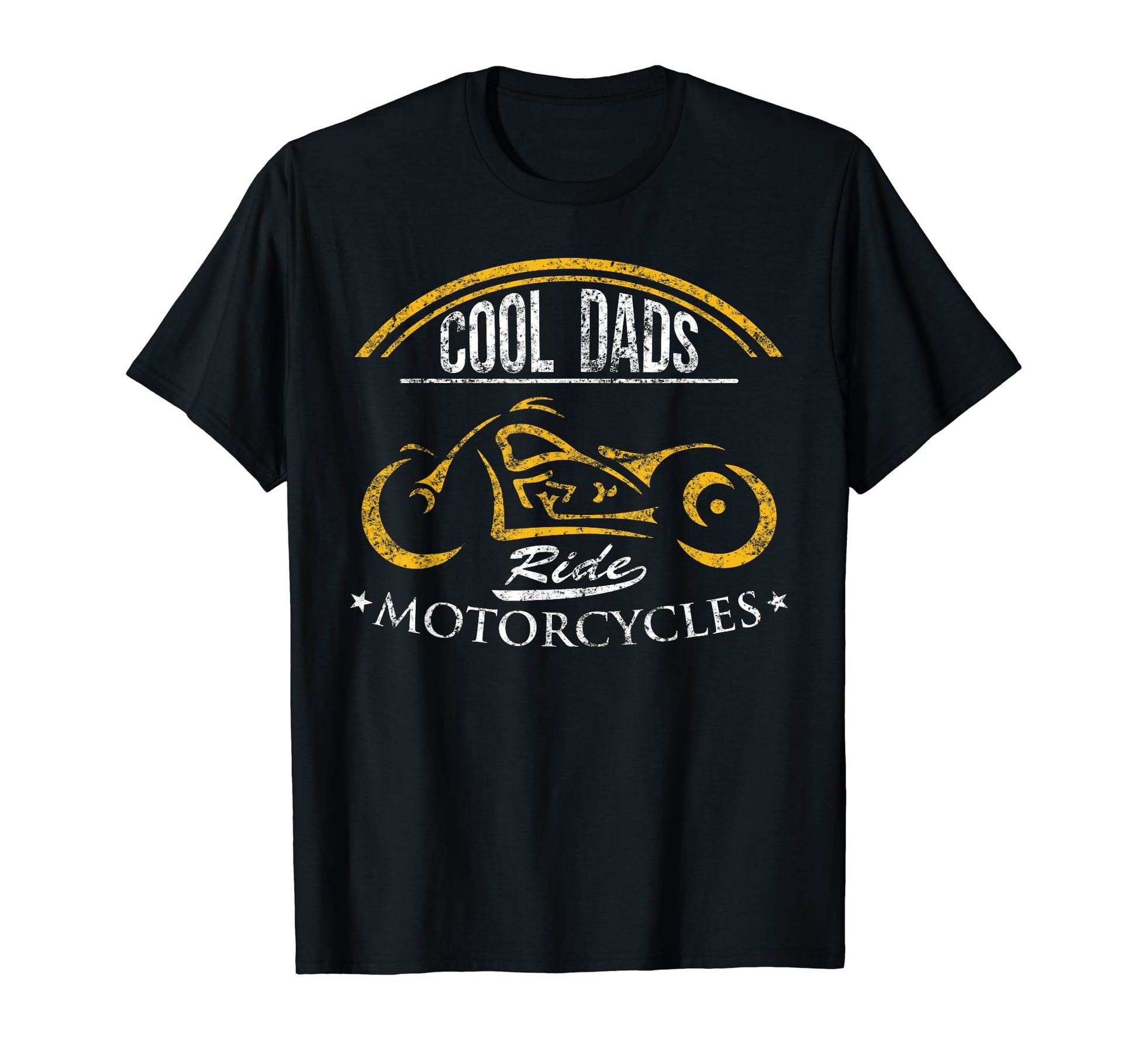 Dads Ride Motorcycles Fathers Day Biker T-Shirt - Graphic Print Men Women - T-Shirt, Sweatshirt, Hoodie