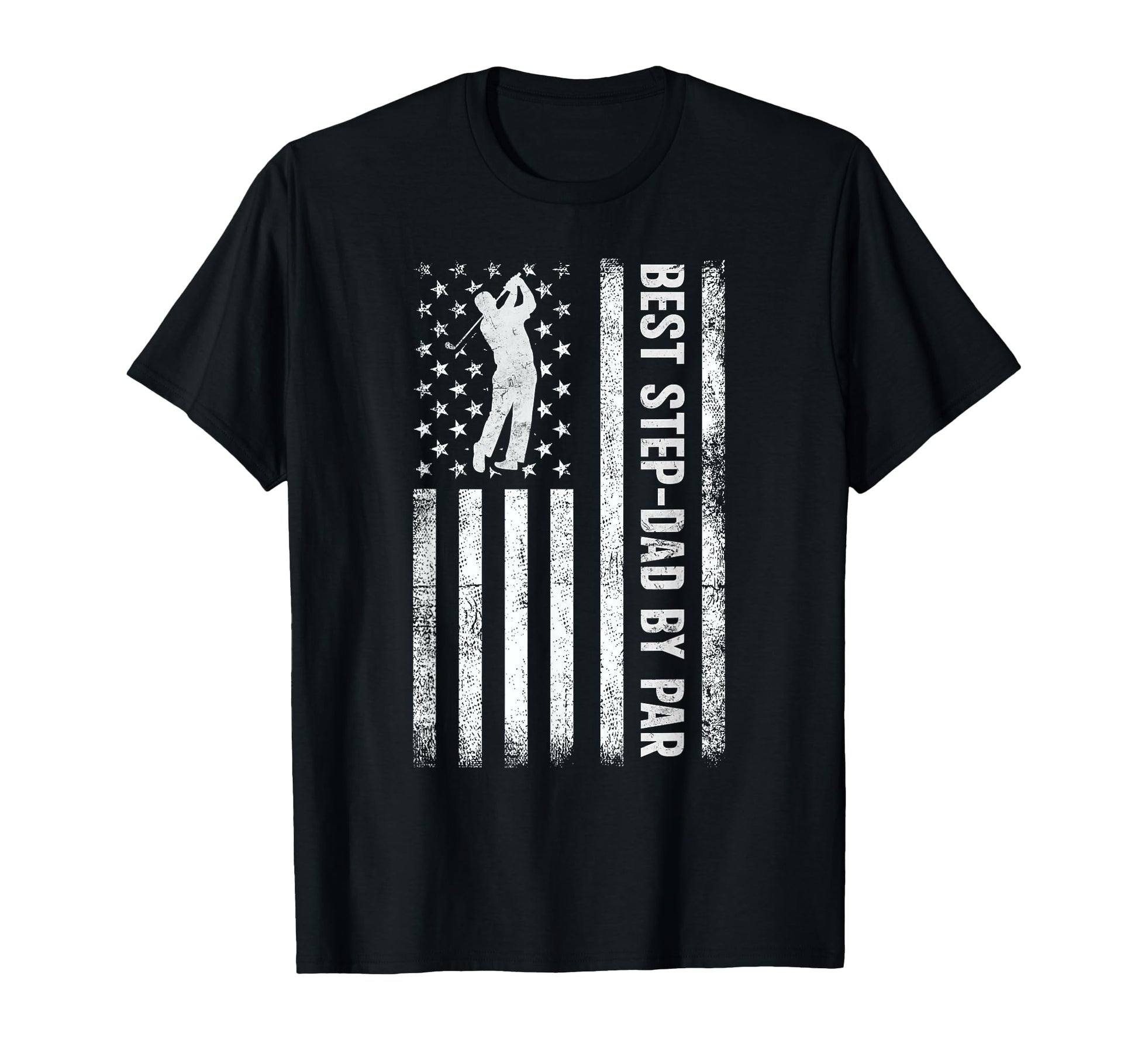 Mens Best Stepdad Par Usa American T-Shirt - Minimalist Print Men Women - T-Shirt, Sweatshirt, Hoodie