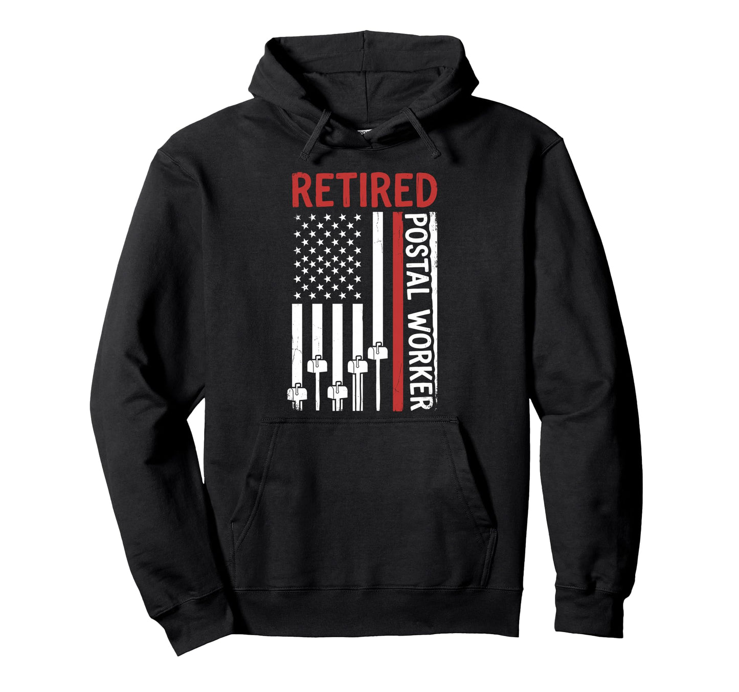Funny Retired Mail Carrier Postal Hoodie - Custom Art Print Men Women - T-Shirt, Sweatshirt, Hoodie