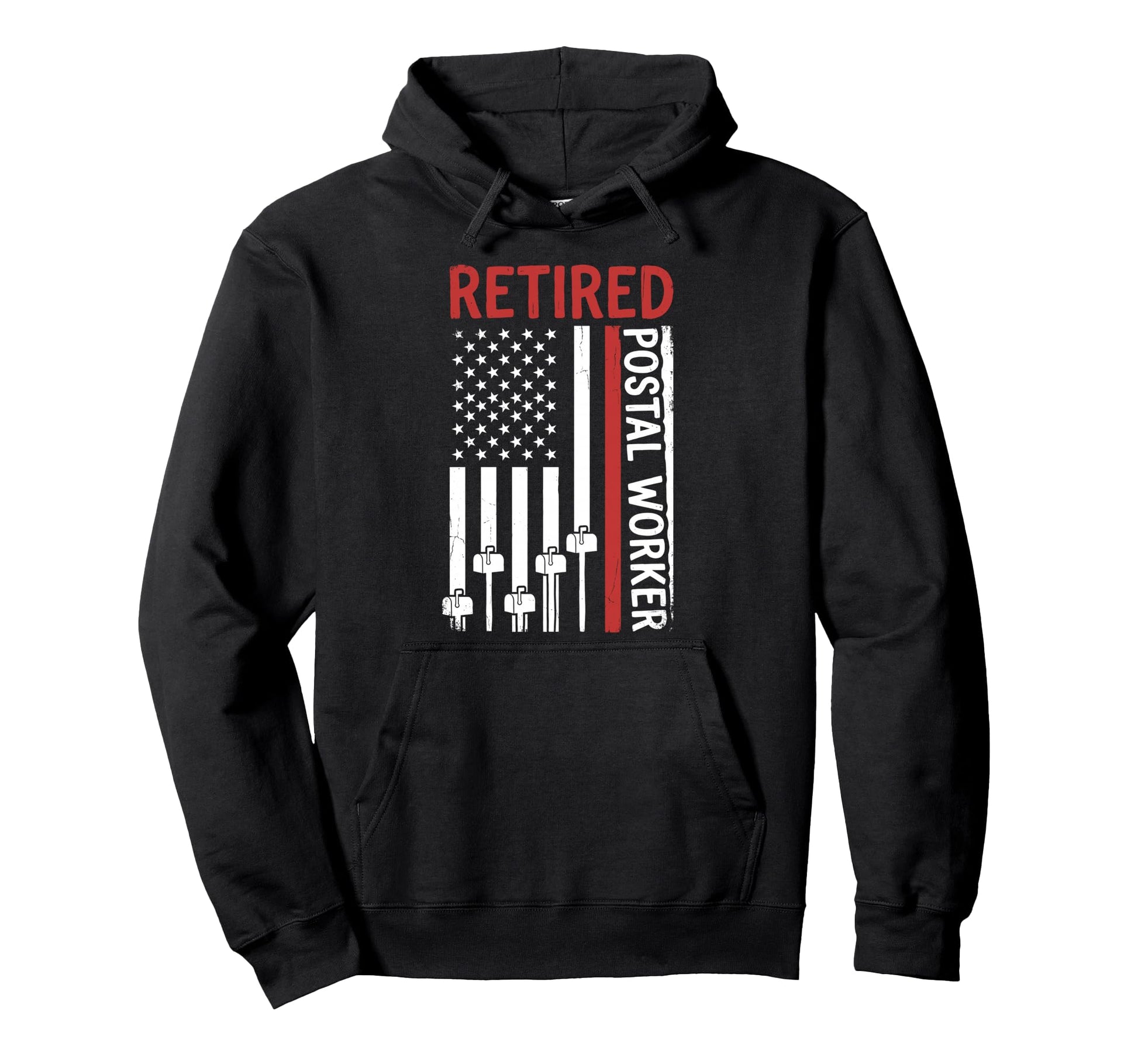 Funny Retired Mail Carrier Postal Hoodie - Custom Art Print Men Women - T-Shirt, Sweatshirt, Hoodie