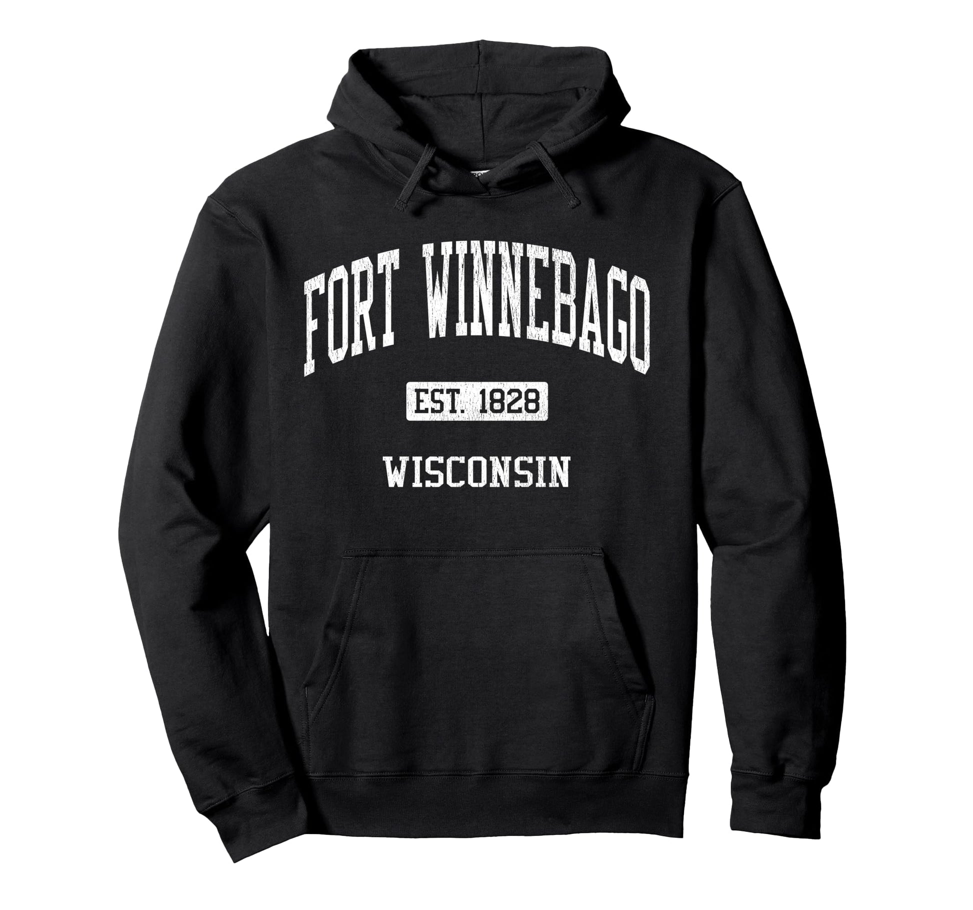 Fort Winnebago Wisconsin Wi Js04 Athletic Hoodie - Graphic Print Unisex - T-Shirt, Sweatshirt, Hoodie