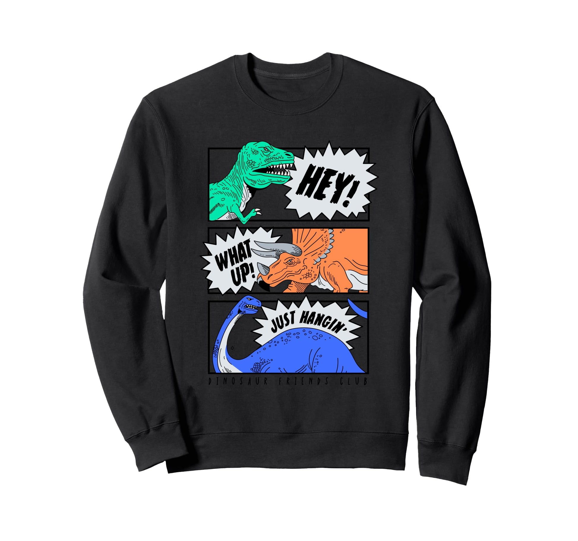 Dinosaurs Anime Pop Arts Novelty Tees Sweatshirt - Custom Art Print Unisex - T-Shirt, Sweatshirt, Hoodie