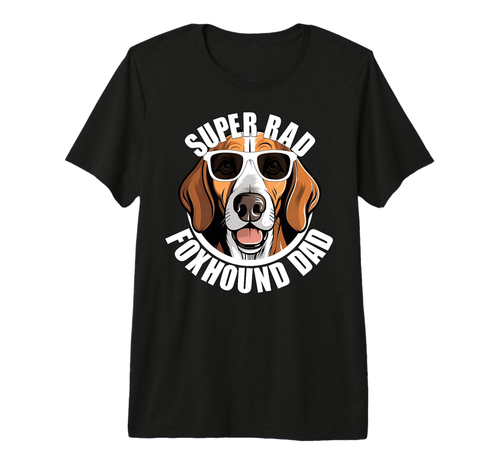 Mens American Foxhound Dad Dog T-Shirt - Graphic Print Men Women - T-Shirt, Sweatshirt, Hoodie