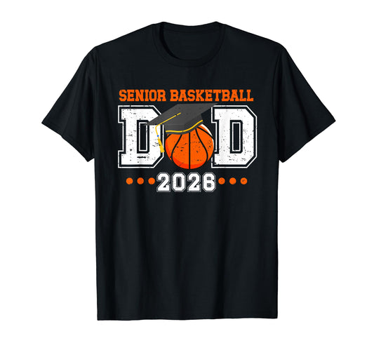 Basketball Senior Dad Senior T-Shirt - Aesthetic Graphic for Adults - T-Shirt, Sweatshirt, Hoodie