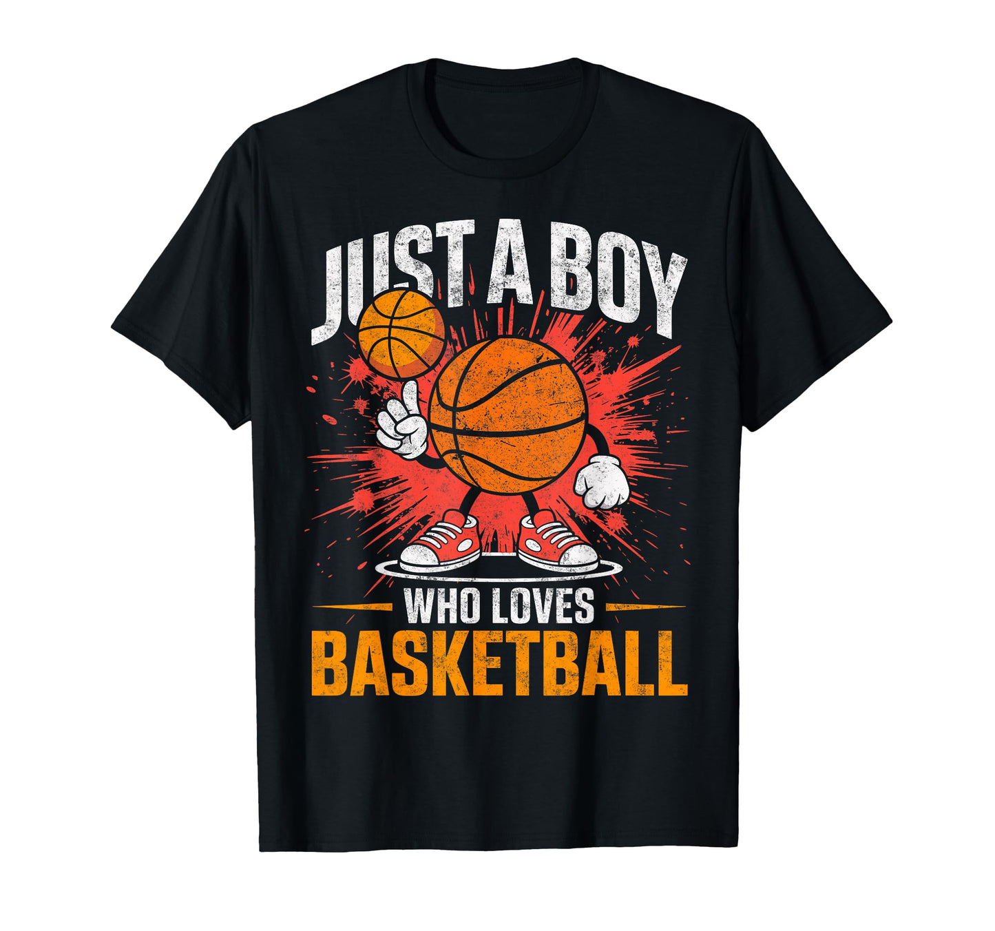 Just Who Loves Basketball Player Hoops T-Shirt - Graphic Print for Adults - T-Shirt, Sweatshirt, Hoodie