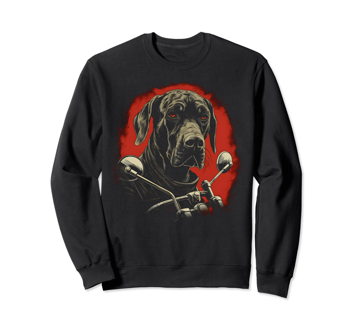 Motorcycle Dad Biker Dog Funny Great Sweatshirt - Streetwear Style Unisex - T-Shirt, Sweatshirt, Hoodie