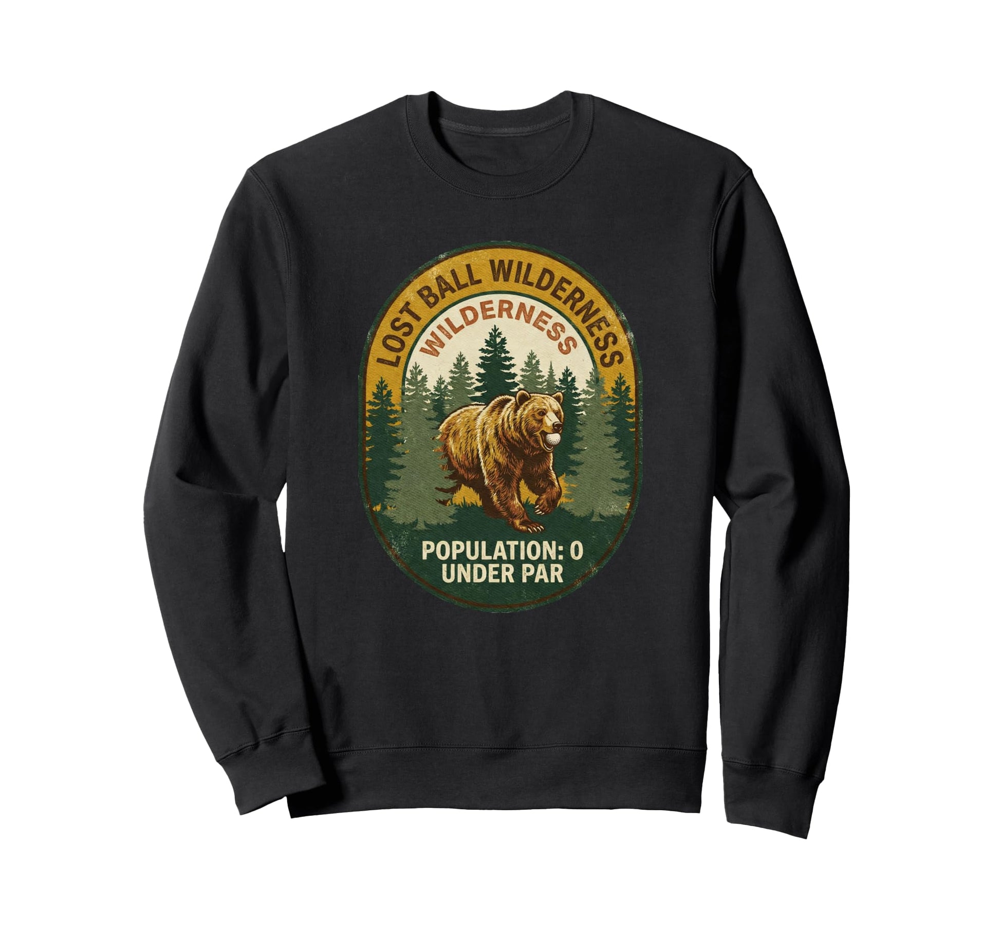 Funny Golf Lost Ball Wilderness Sweatshirt - Minimalist Print Men Women - T-Shirt, Sweatshirt, Hoodie