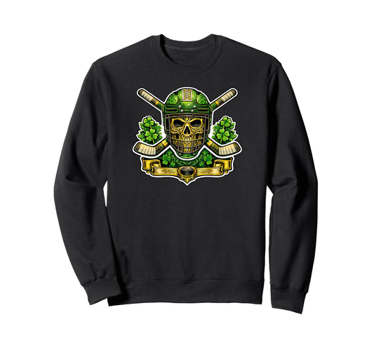 Celtic Skull Irish Hockey St Sweatshirt - Trendy Graphic Men Women - T-Shirt, Sweatshirt, Hoodie