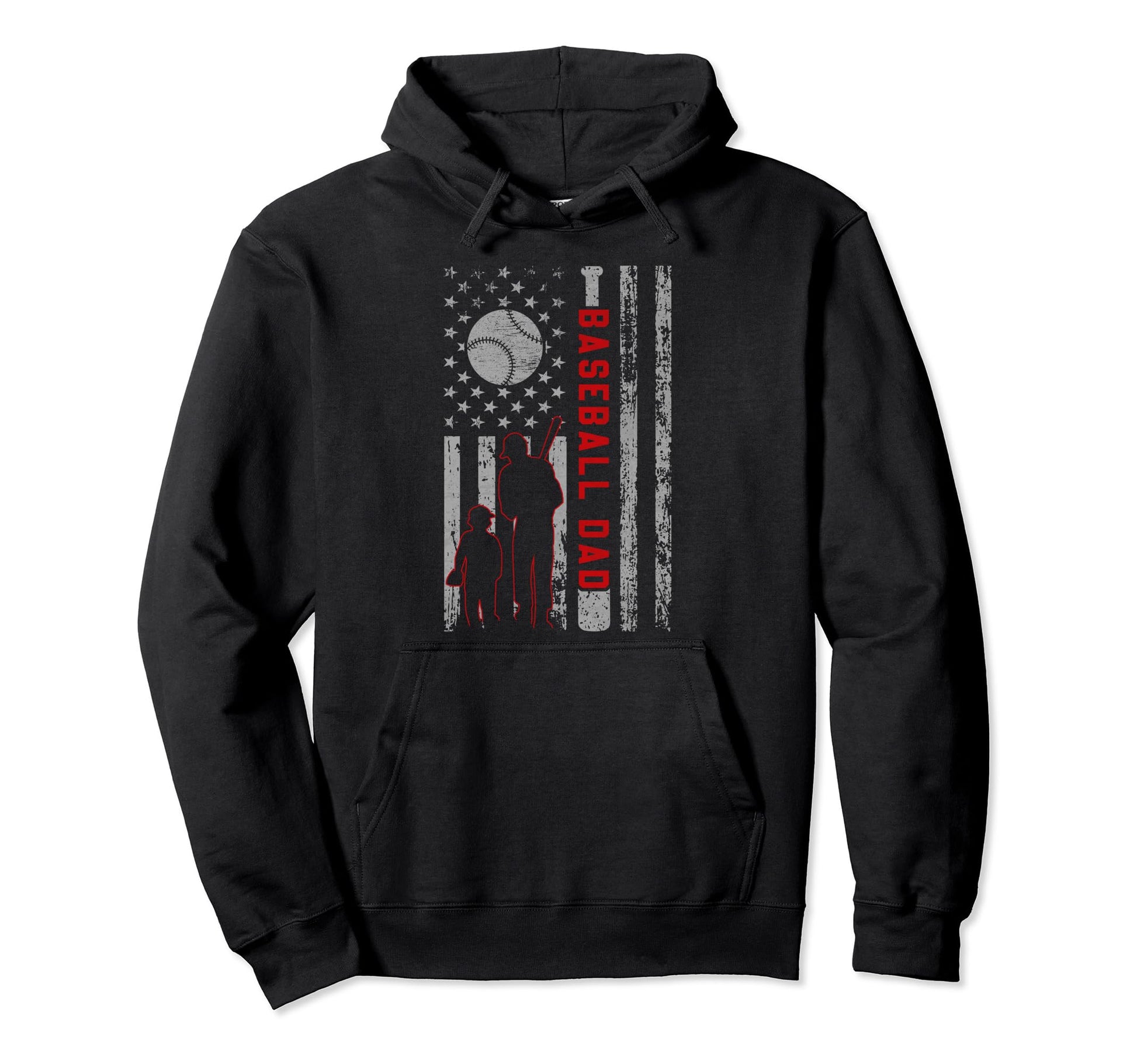 Patriotic Usa Flag American Baseball Hoodie - Streetwear Style Men Women - T-Shirt, Sweatshirt, Hoodie