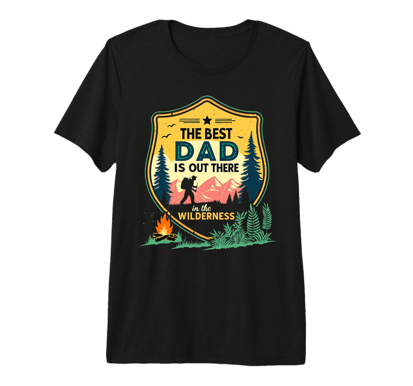Fathers Day Outdoorsy Dads Wilderness T-Shirt - Minimalist Print Unisex - T-Shirt, Sweatshirt, Hoodie
