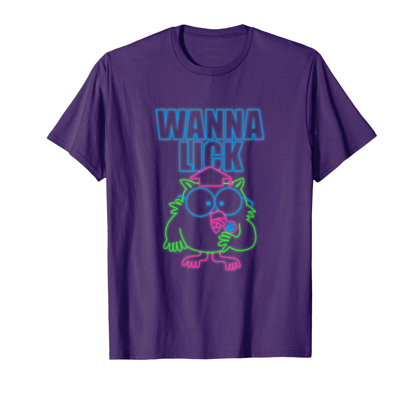 Tootsie Pop Mr Owl Wanna Lick 17155 T-Shirt - Novelty Apparel Unisex - T-Shirt, Sweatshirt, Hoodie