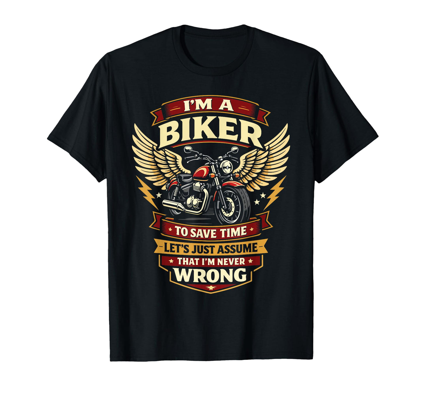 Motorcycle Biker Im Biker To Save T-Shirt - Minimalist Print Unisex - T-Shirt, Sweatshirt, Hoodie