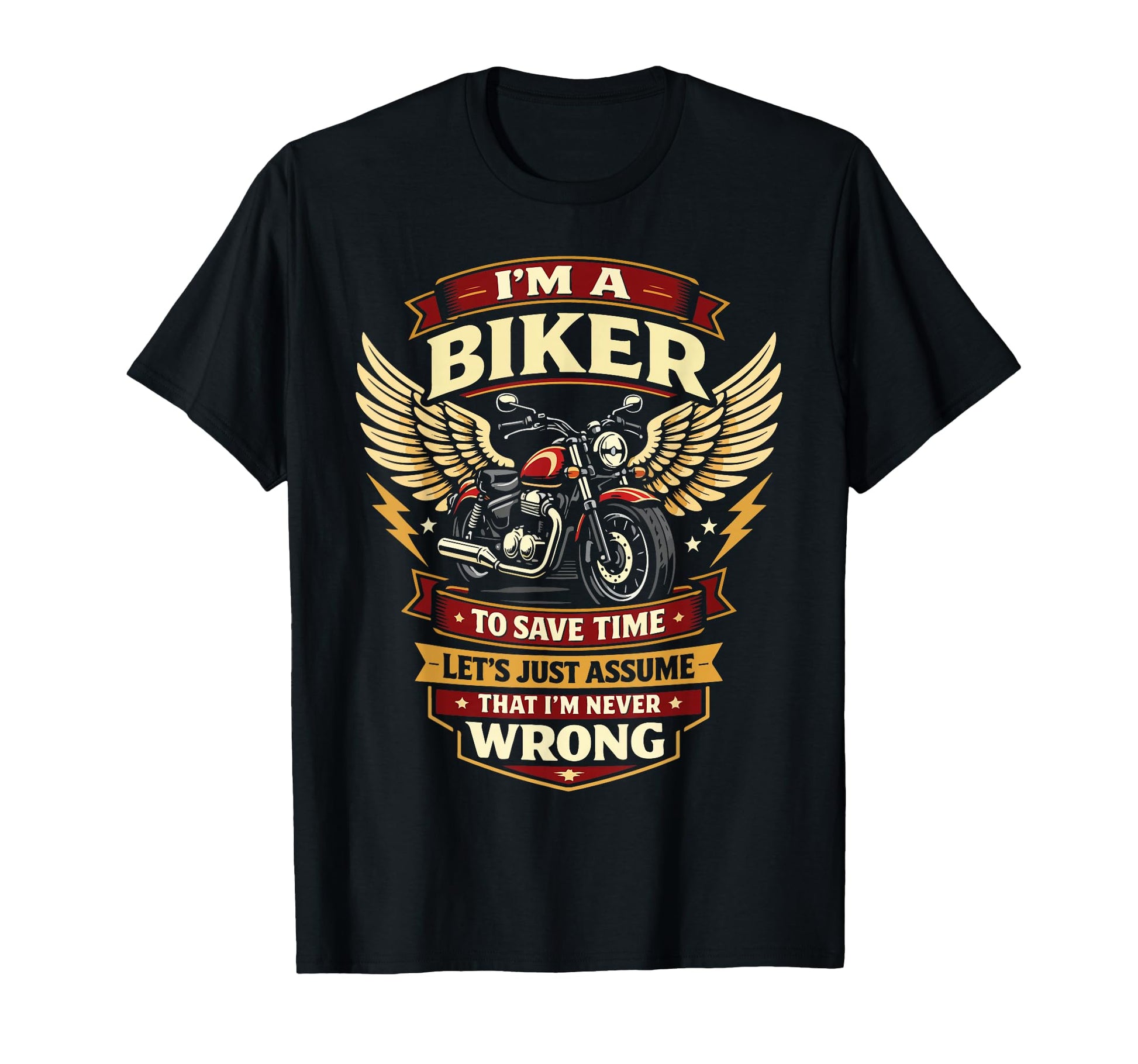 Motorcycle Biker Im Biker To Save T-Shirt - Minimalist Print Unisex - T-Shirt, Sweatshirt, Hoodie