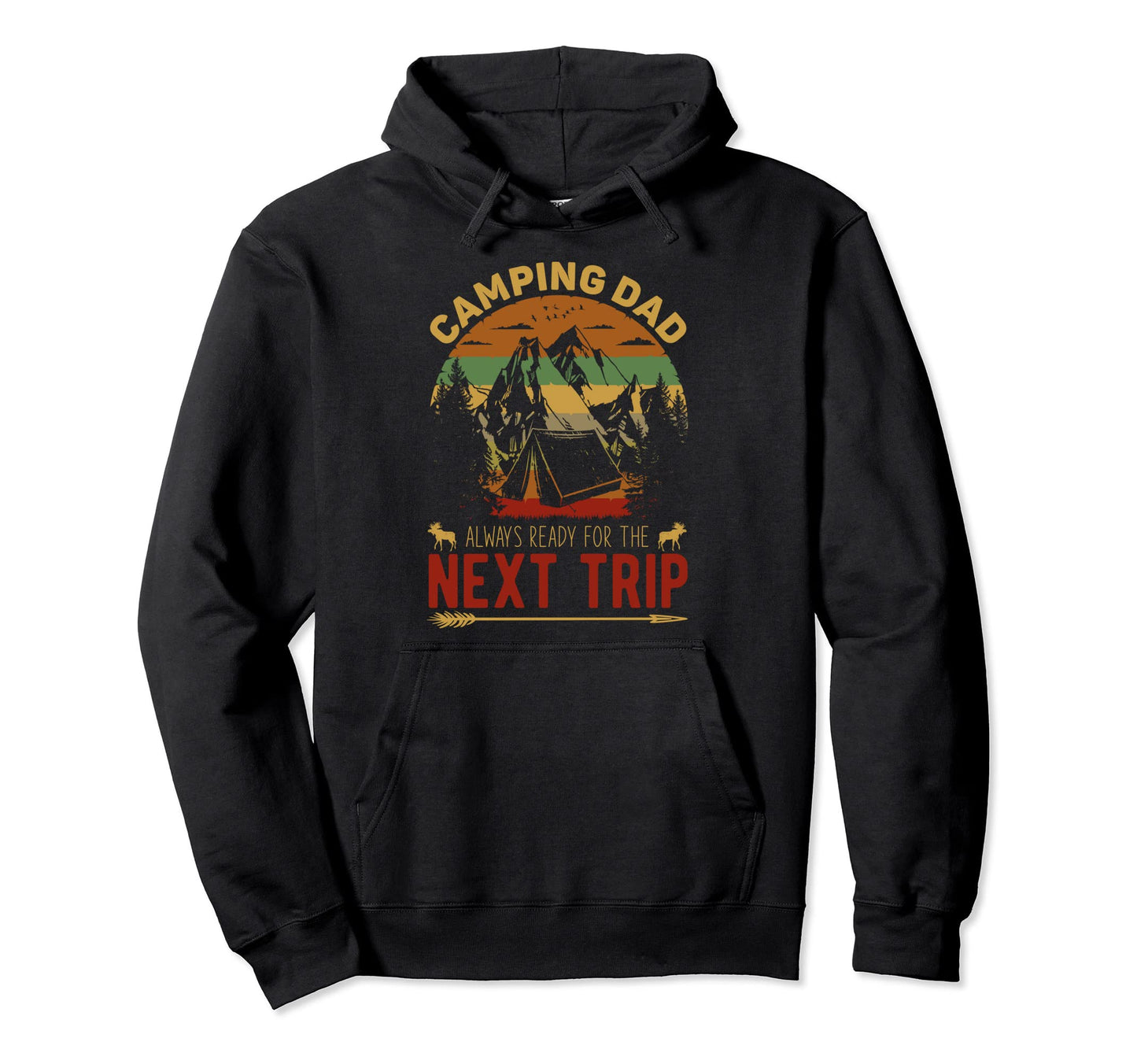 Camping Dad Always Ready Next Summer Trip Hoodie - Minimalist Print Unisex - T-Shirt, Sweatshirt, Hoodie