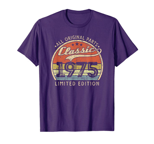 1975 Made 1975 Womens T-Shirt - Trendy Graphic for Adults - T-Shirt, Sweatshirt, Hoodie