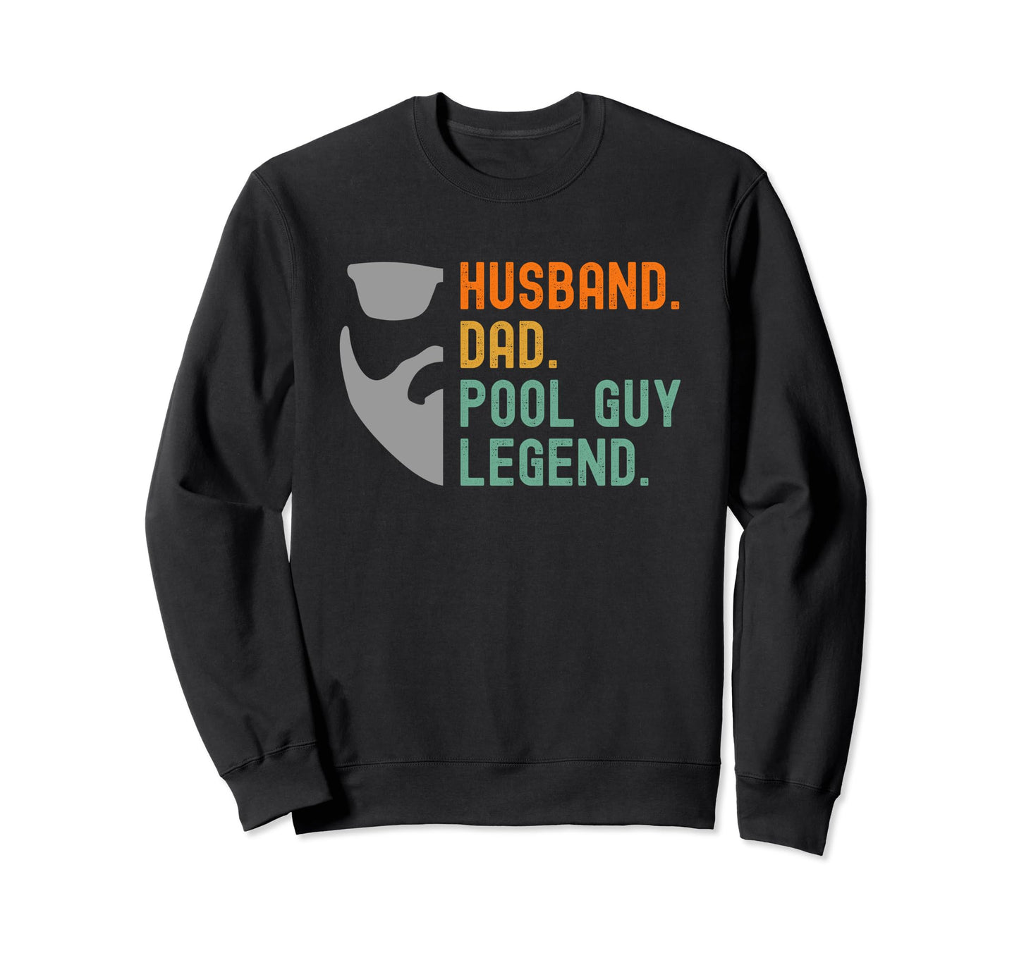 Funny Pool Guy Shirts Bearded Dads T-Shirt - Unique Graphic Men Women - T-Shirt, Sweatshirt, Hoodie