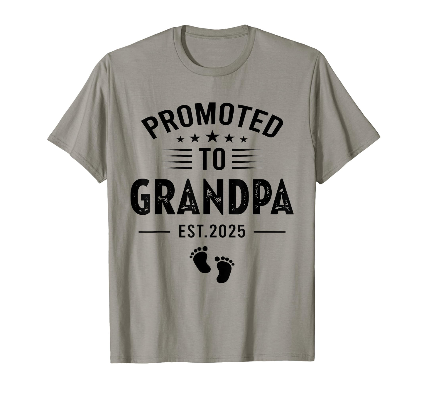 Promoted To Grandpa Est 2025 Pregnancy T-Shirt - Novelty Apparel Unisex - T-Shirt, Sweatshirt, Hoodie
