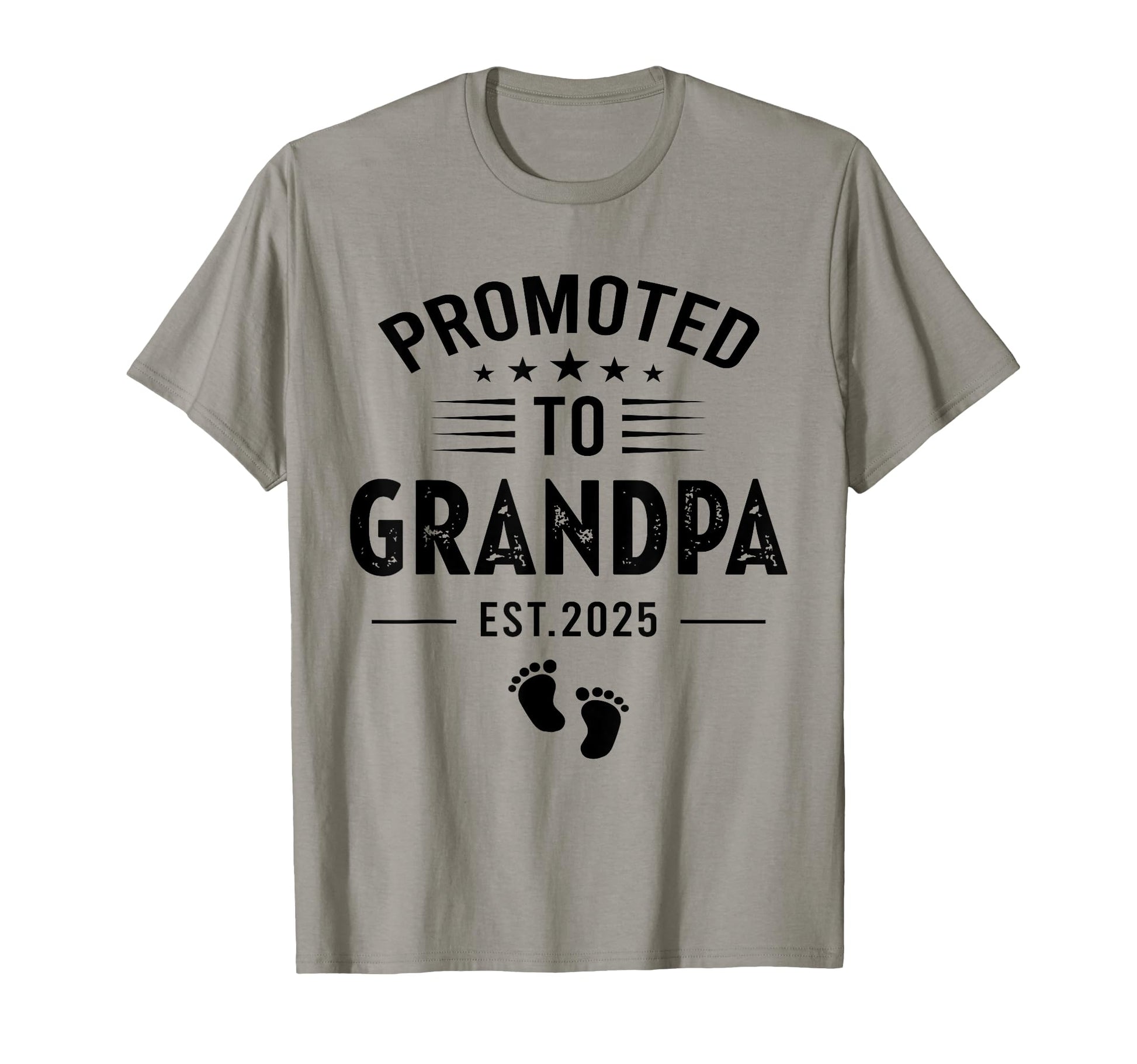 Promoted To Grandpa Est 2025 Pregnancy T-Shirt - Novelty Apparel Unisex - T-Shirt, Sweatshirt, Hoodie