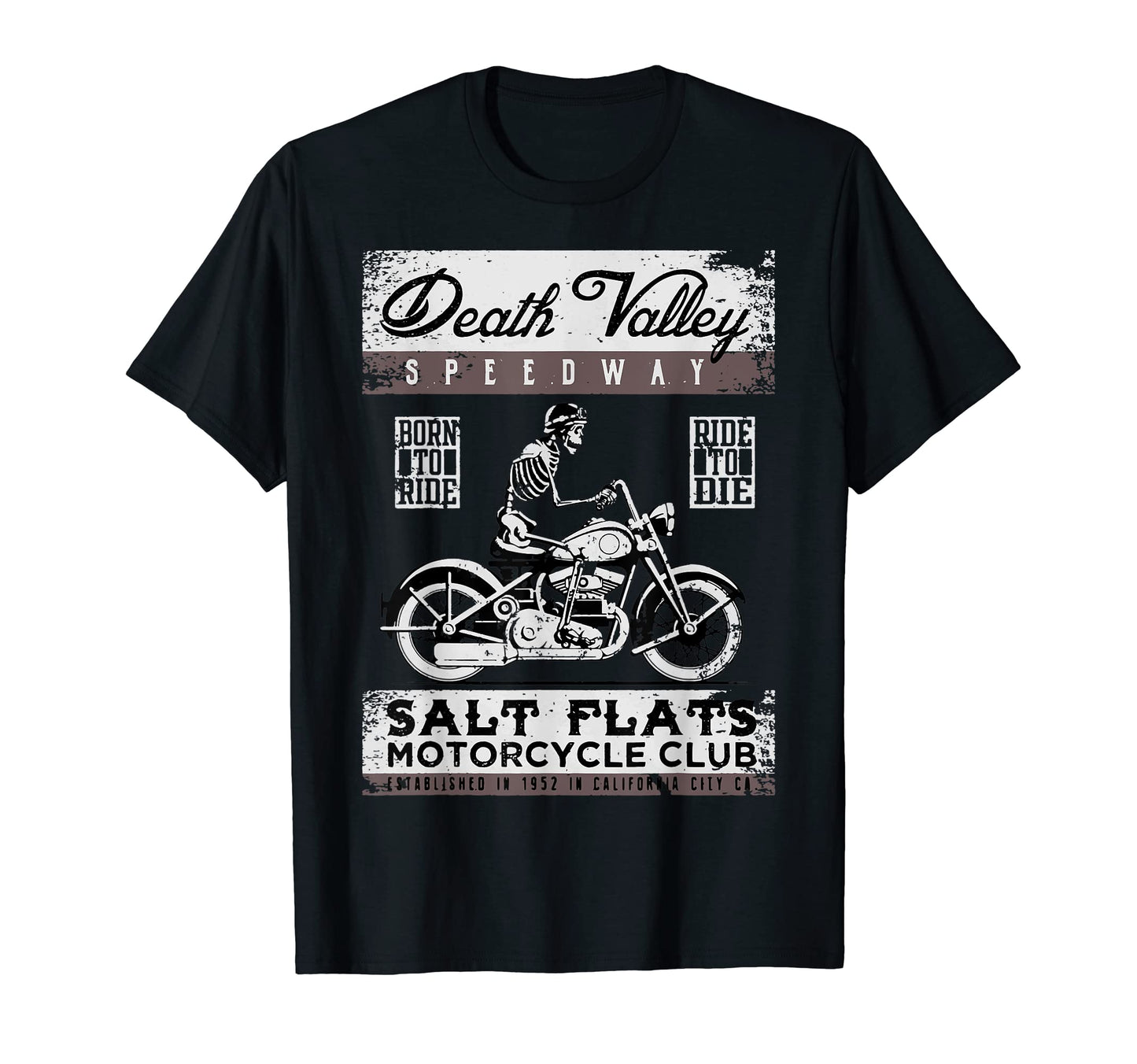Death Valley Speedway Motorcycle Club Dad T-Shirt - Trendy Graphic Unisex - T-Shirt, Sweatshirt, Hoodie