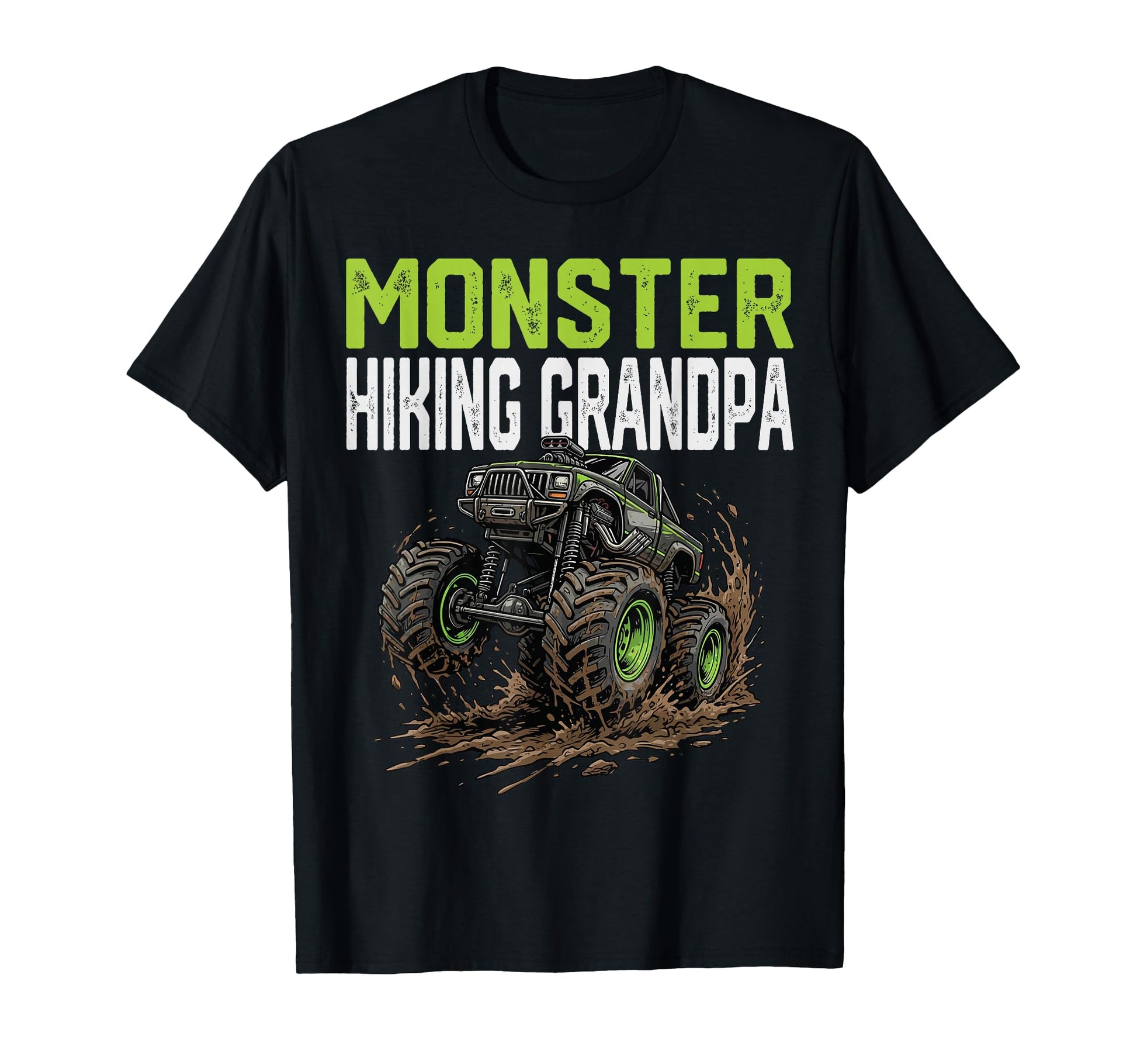 Monster Hiking Grandpa Truck Fathers Day T-Shirt - Novelty Apparel Unisex - T-Shirt, Sweatshirt, Hoodie