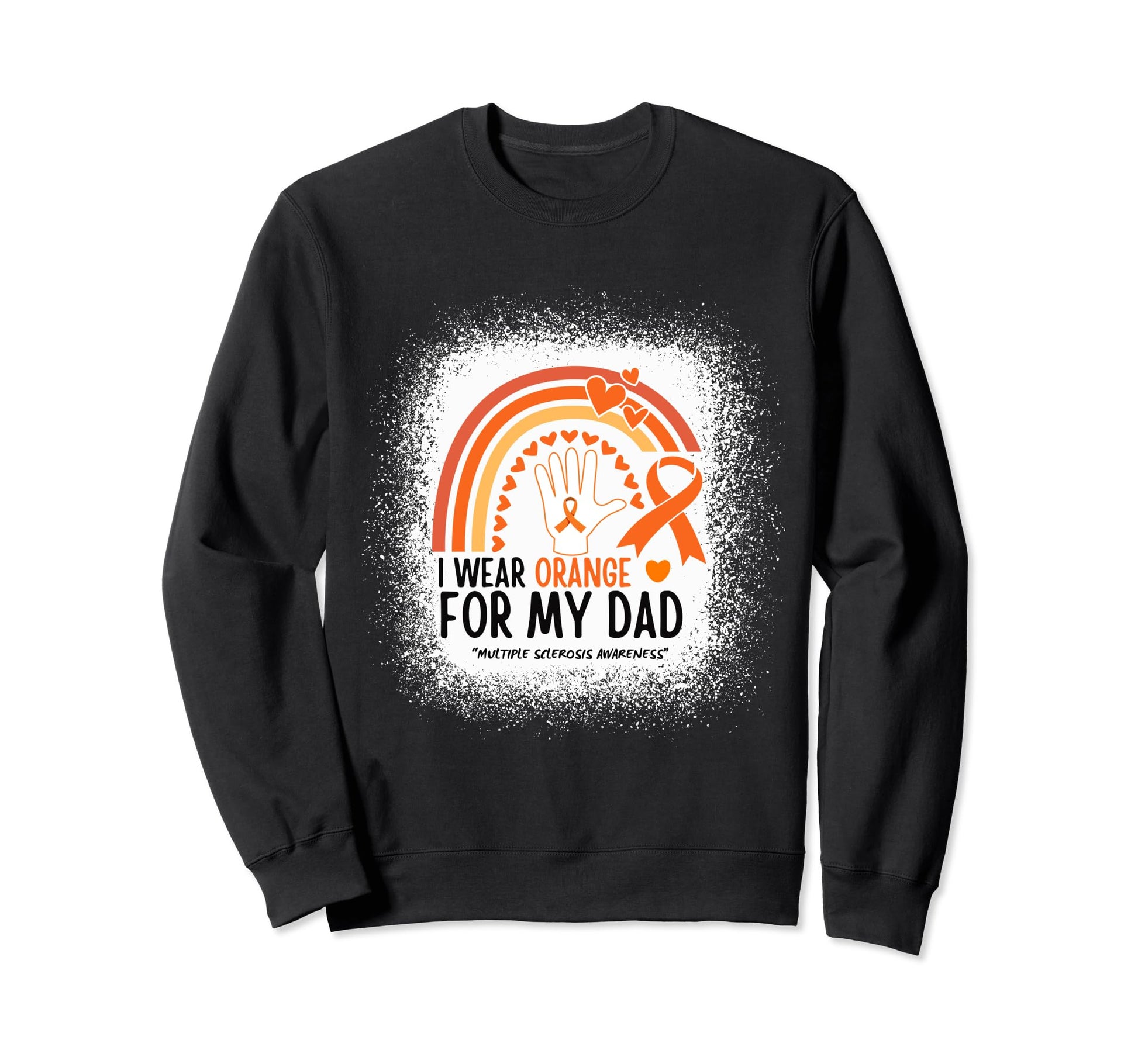 Fathers Day Ms Multiple Sclerosis Sweatshirt - Minimalist Print Men Women - T-Shirt, Sweatshirt, Hoodie