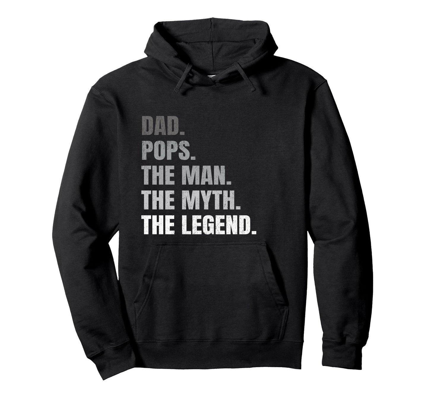 Pops Dad Legend Grandpa Fathers Day Hoodie - Trendy Graphic for Adults - T-Shirt, Sweatshirt, Hoodie