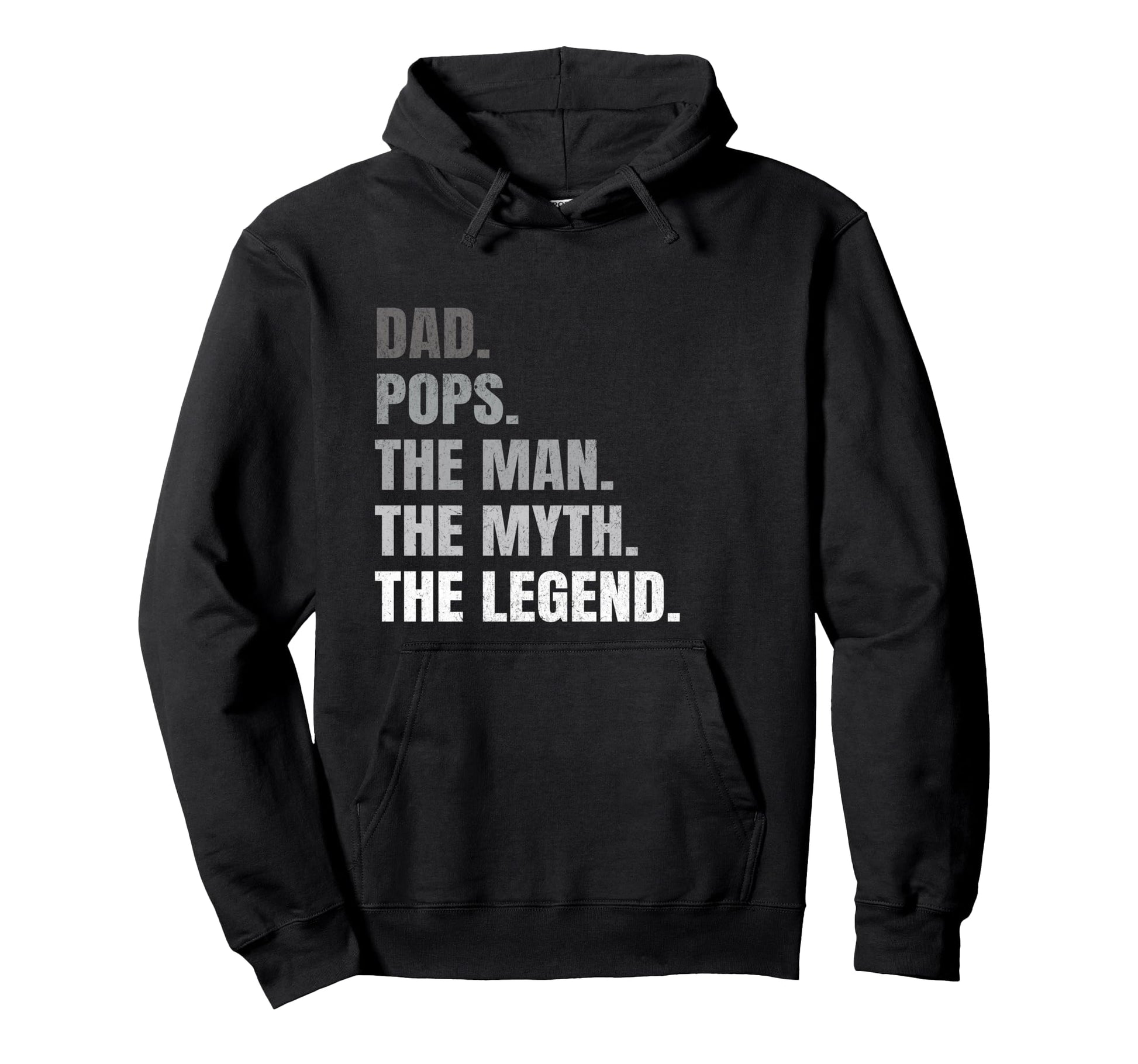 Pops Dad Legend Grandpa Fathers Day Hoodie - Trendy Graphic for Adults - T-Shirt, Sweatshirt, Hoodie