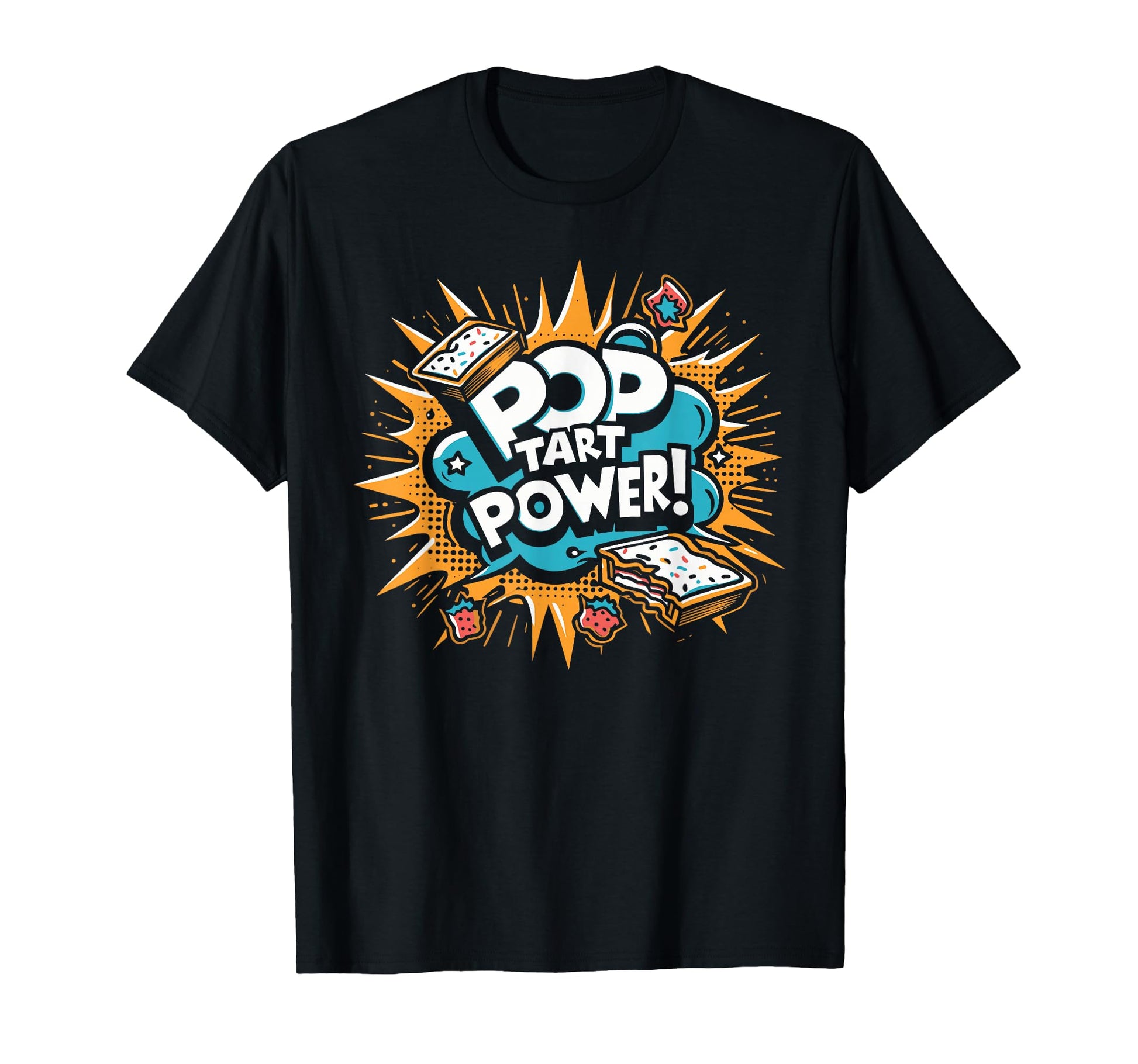 Pop Tart Power Funny Gym Fitness Frosted T-Shirt - Graphic Print Men Women - T-Shirt, Sweatshirt, Hoodie