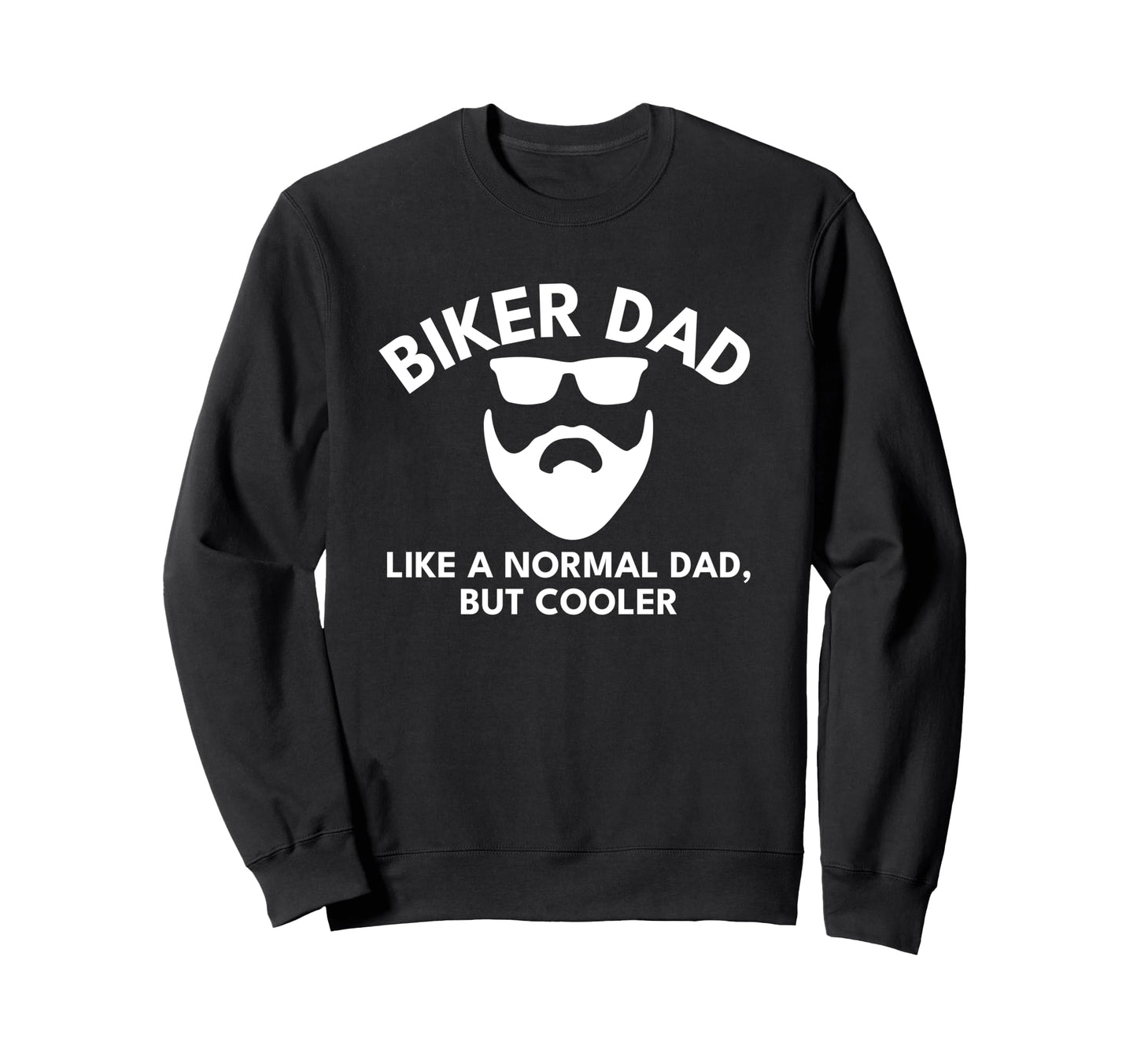 Biker Mountain Bike Dad Bearded T T-Shirt - Custom Art Print Men Women - T-Shirt, Sweatshirt, Hoodie