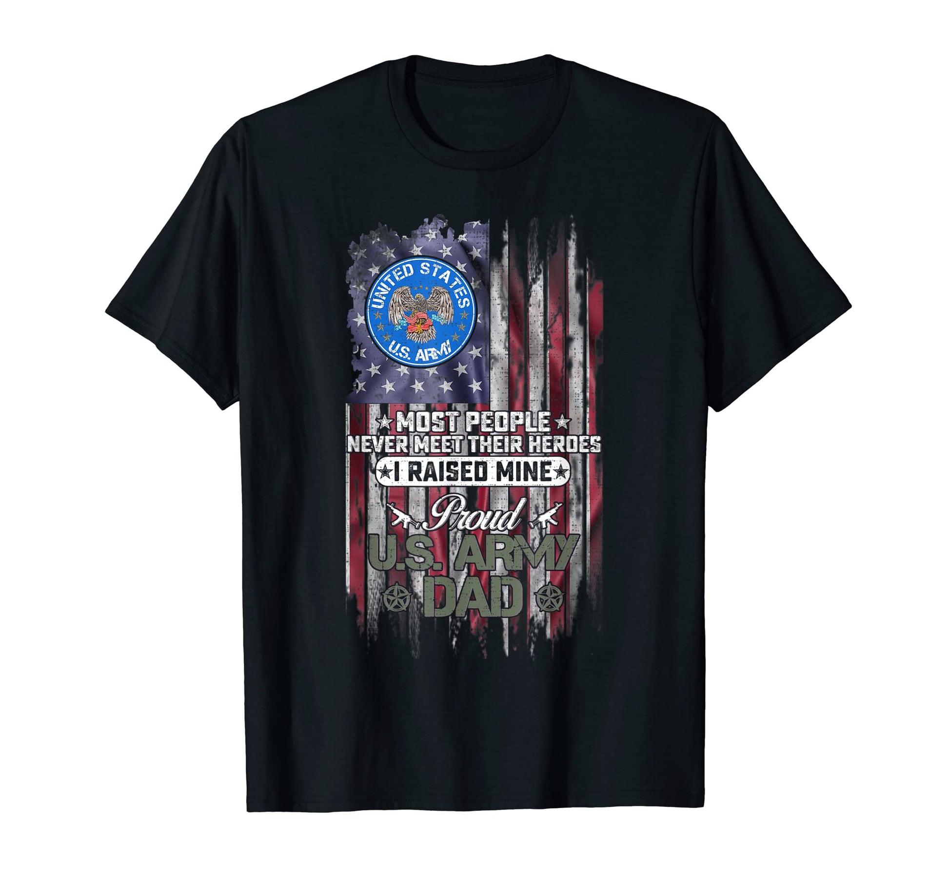 Usa Flag Proud Us Army Veteran Dad I T-Shirt - Streetwear Style Unisex - T-Shirt, Sweatshirt, Hoodie