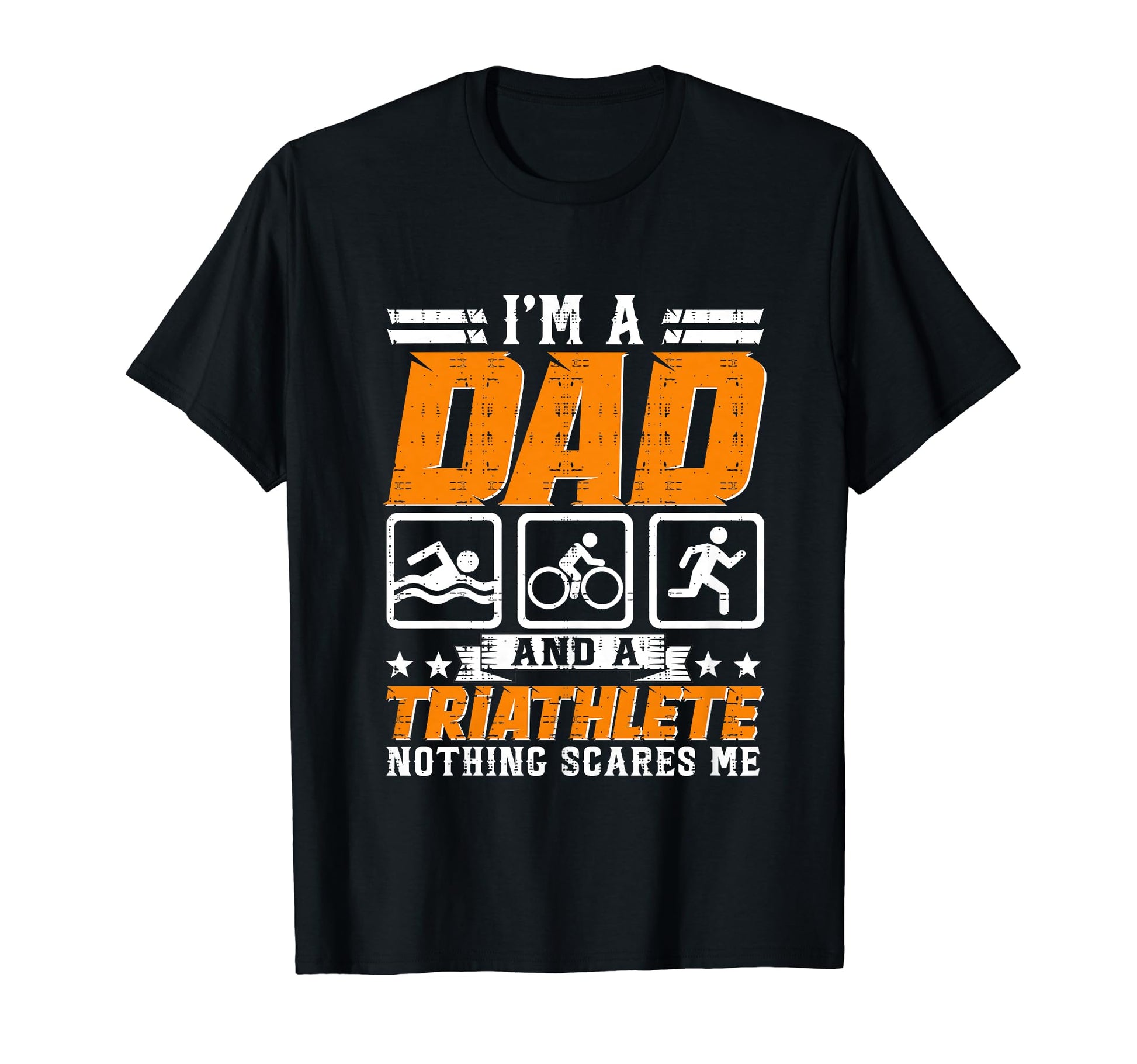 Swim Run Bike Triathlete Triathlon Dad T-Shirt - Novelty Apparel Men Women - T-Shirt, Sweatshirt, Hoodie
