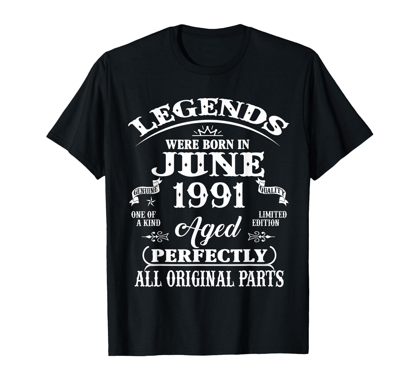 35Th Birthday Gift Legend Born June T-Shirt - Minimalist Print for Adults - T-Shirt, Sweatshirt, Hoodie